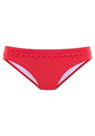 LASCANA, Bikini nadrágok 'Scallop', piros