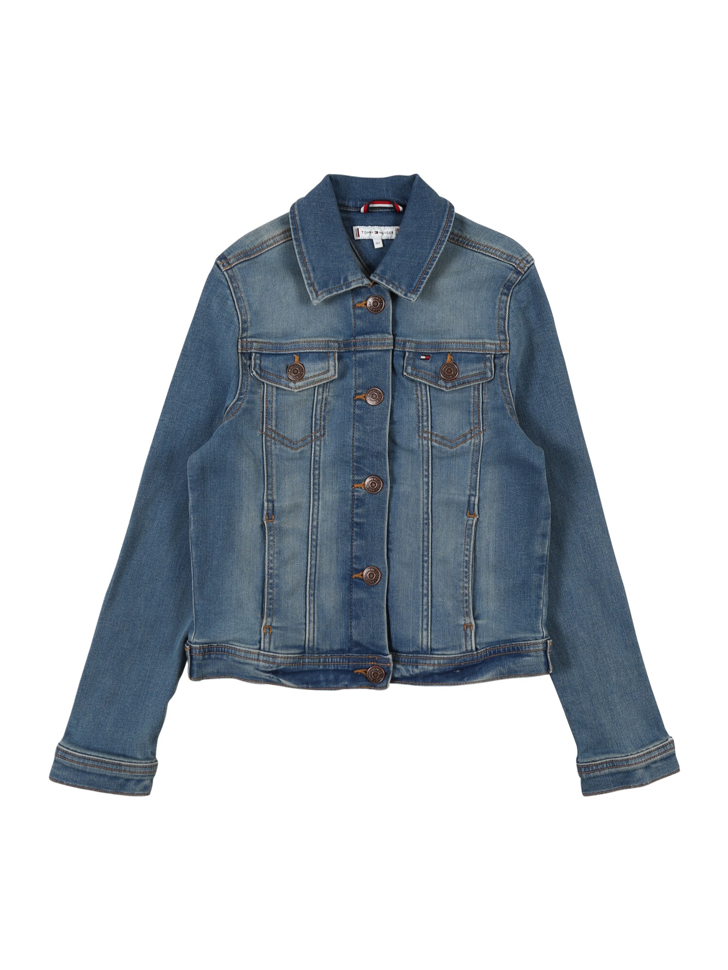TOMMY HILFIGER Demisezoninė striukė  tamsiai (džinso) mėlyna