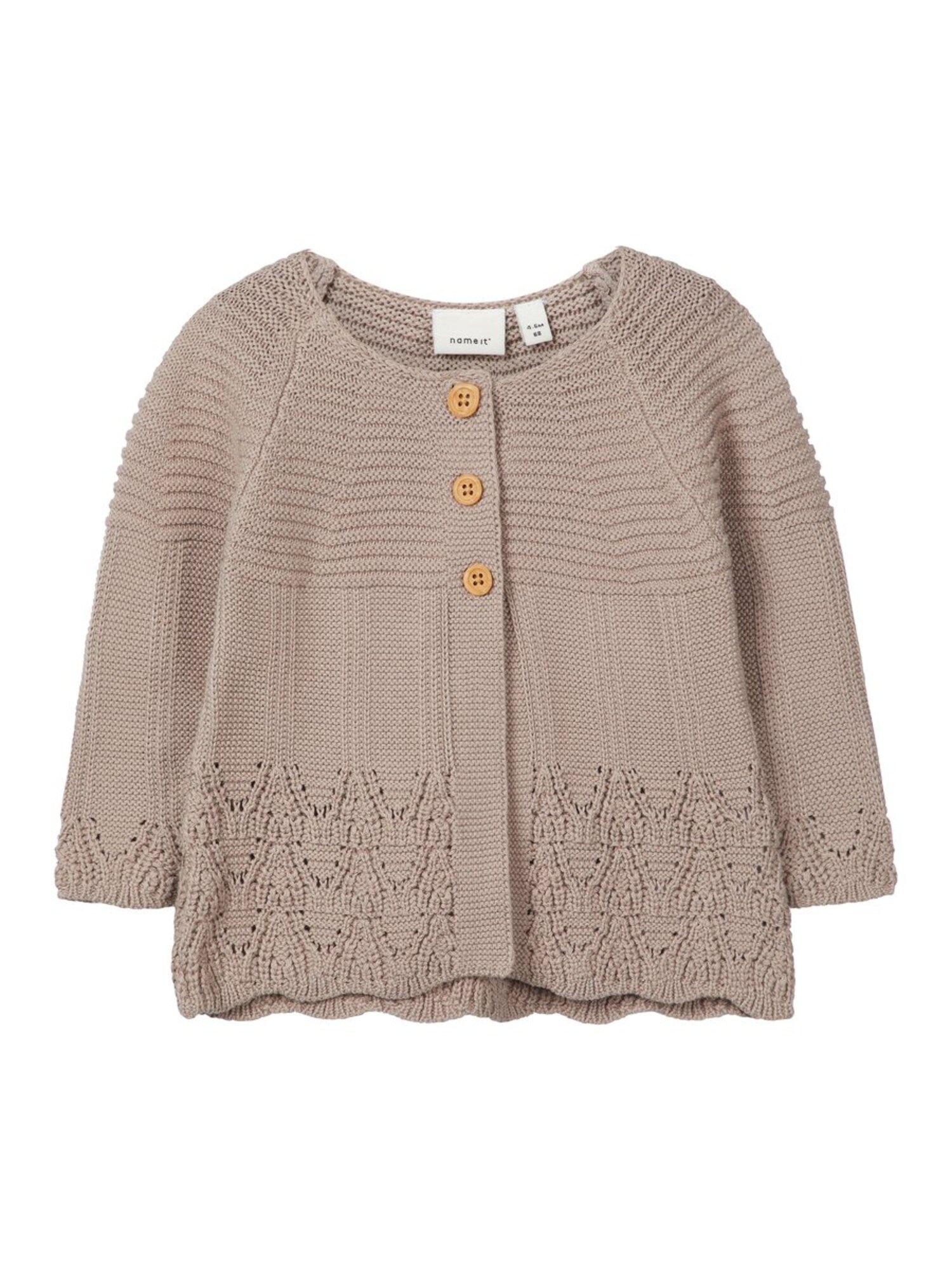 Name It Meisjes Gebreid Vest Lichtbeige name it kopen in de aanbieding