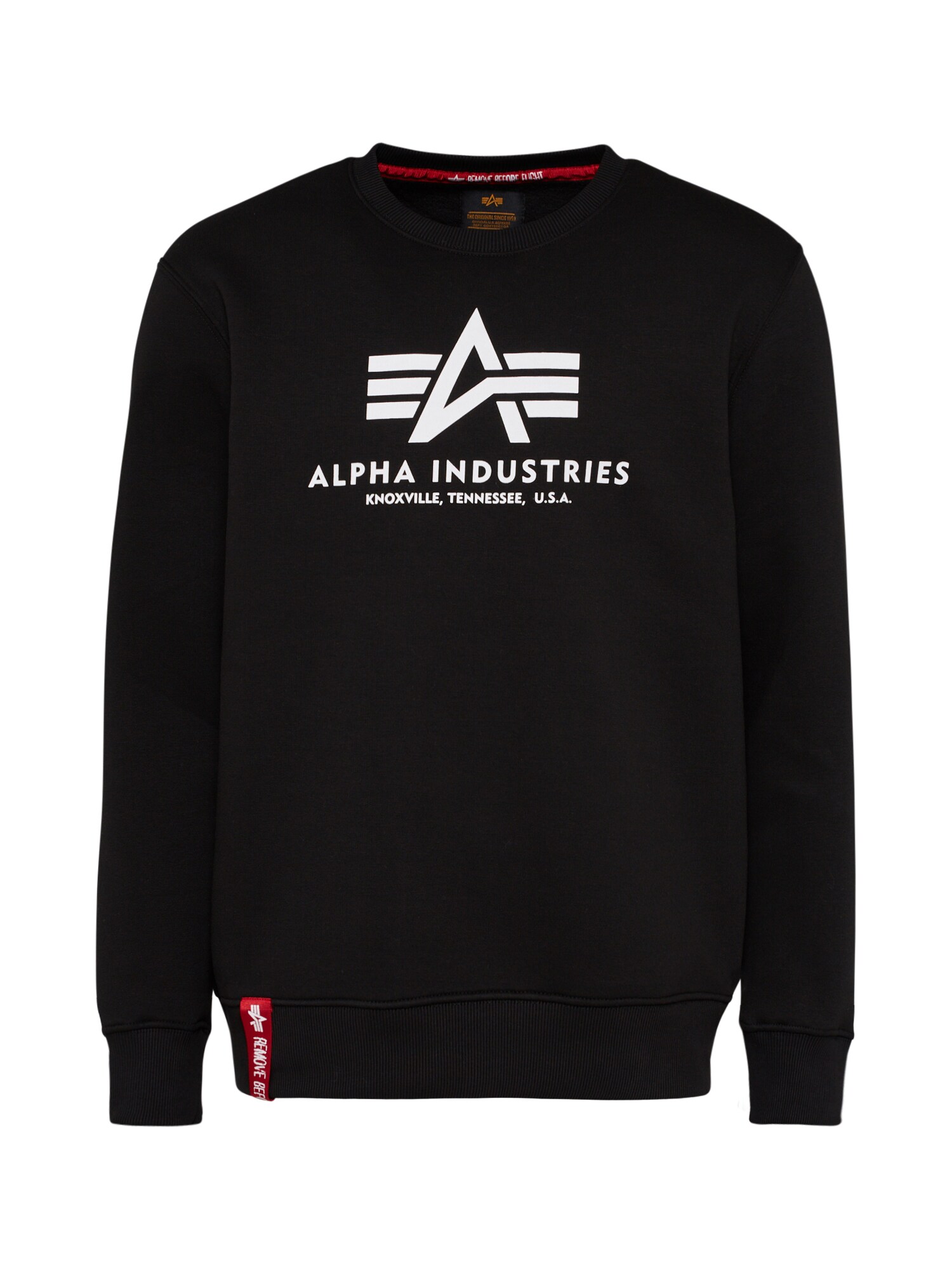 ALPHA INDUSTRIES Mikina  čierna / biela