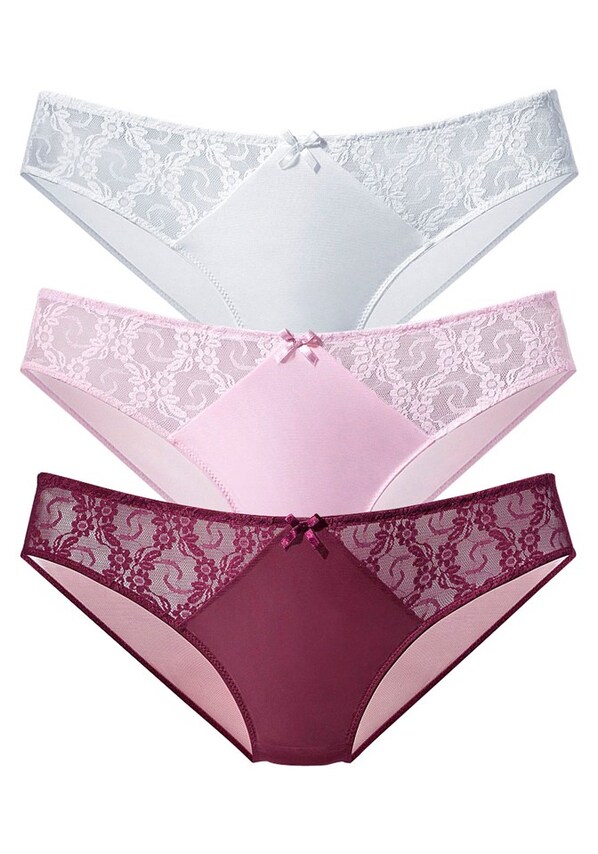 PETITE FLEUR, Slip, rózsaszín & fehér, 1 kép a 9 közül