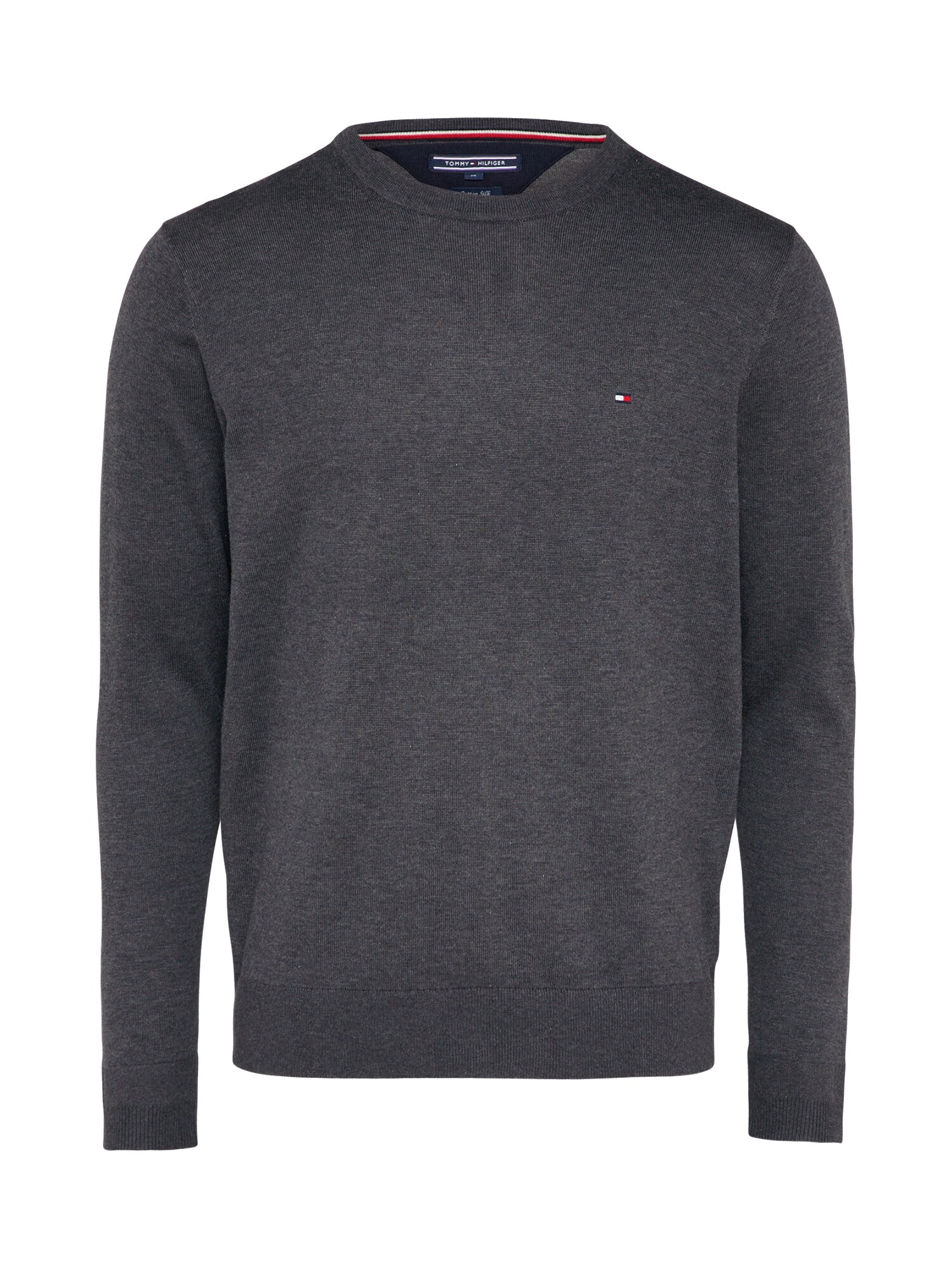 TOMMY HILFIGER Megztinis 'Silk'  tamsiai pilka