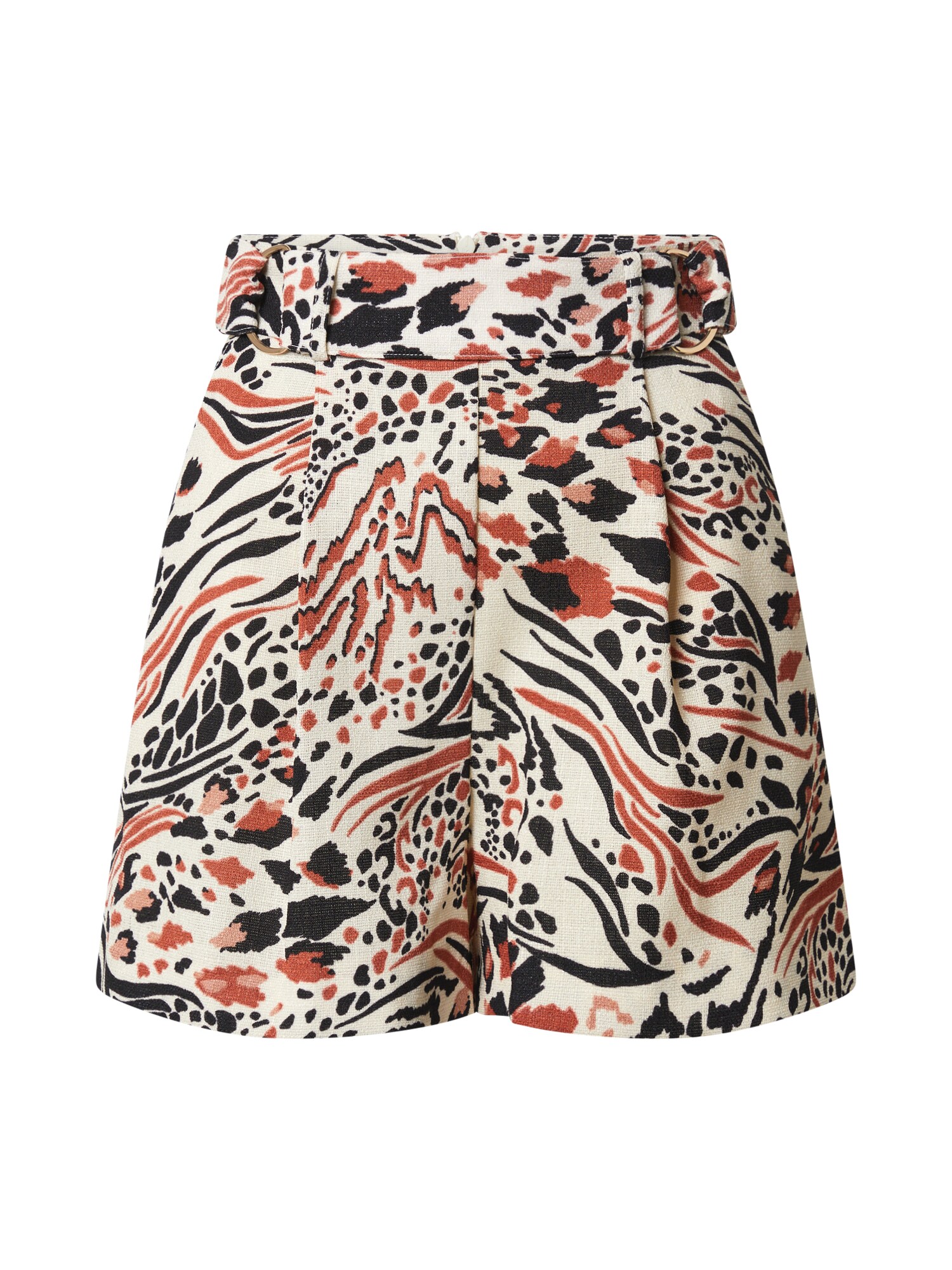 River Island Klostuotos kelnės  balta / juoda / šviesiai ruda