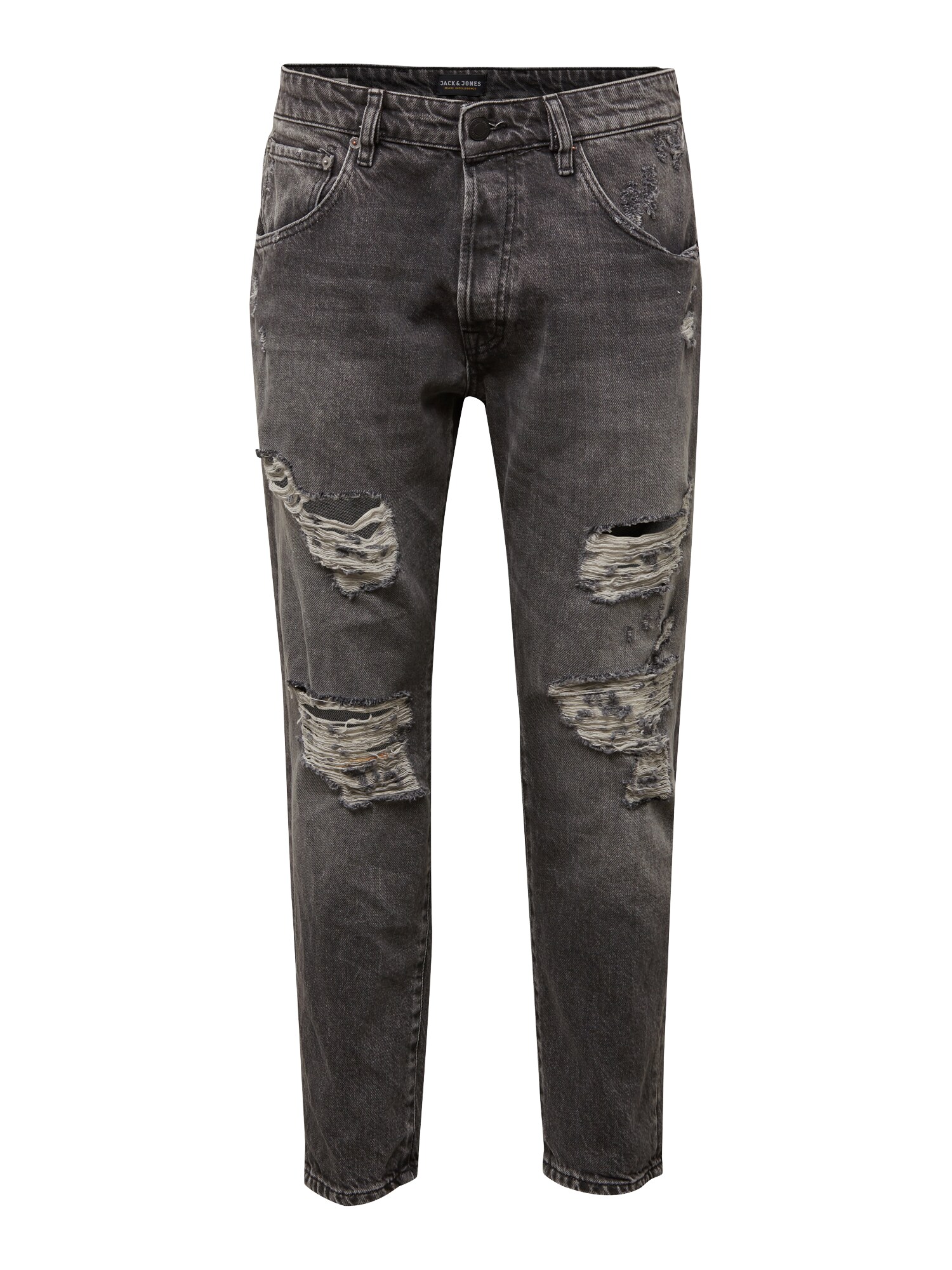 JACK & JONES Džinsai 'FRANK LEEN JOS 079'  juodo džinso spalva