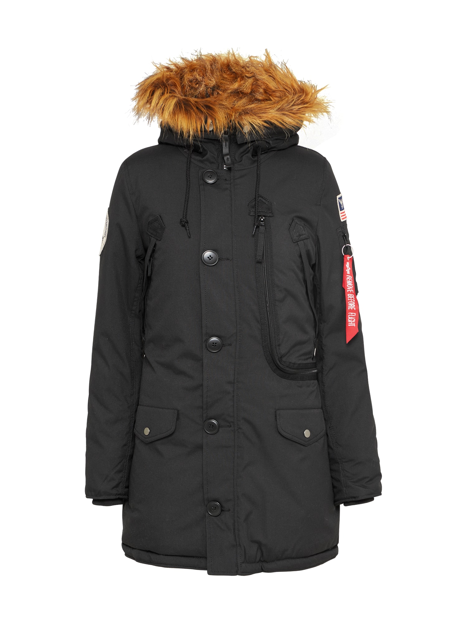 ALPHA INDUSTRIES Zimska jakna 'Polar'  črna