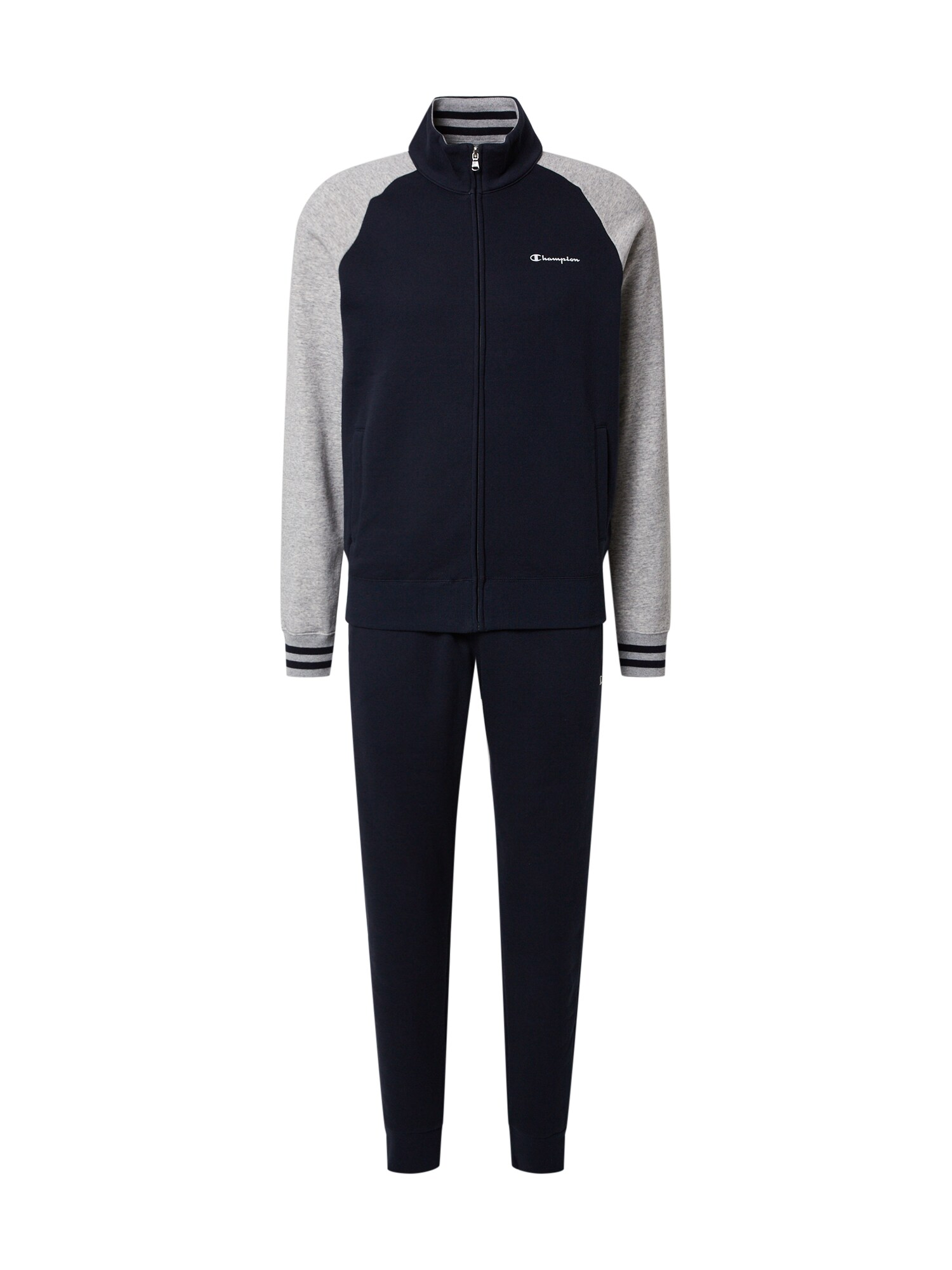 Champion Authentic Athletic Apparel Treniruočių kostiumas  tamsiai mėlyna / margai pilka