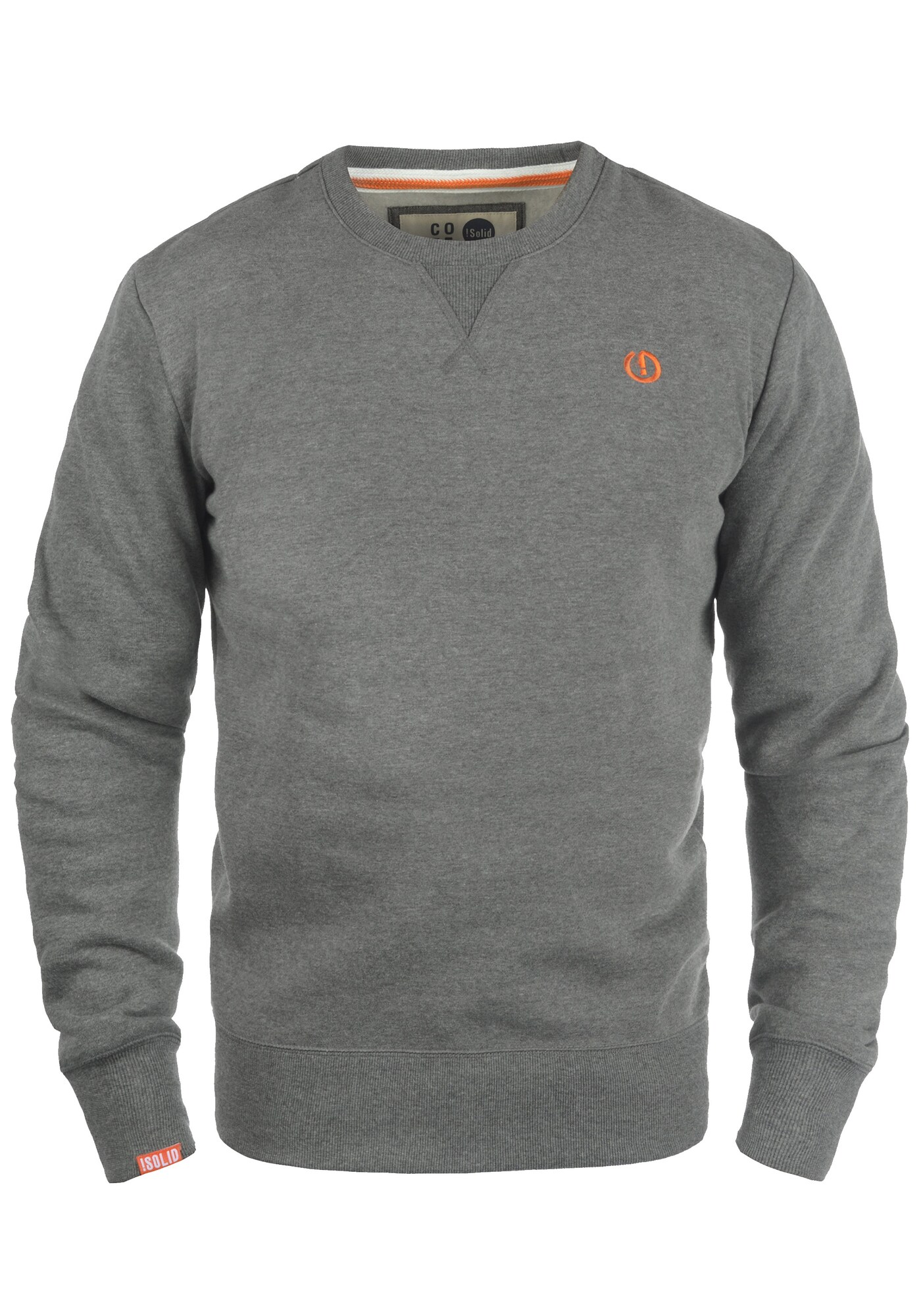!Solid Sudadera 'Benn'  gris / naranja