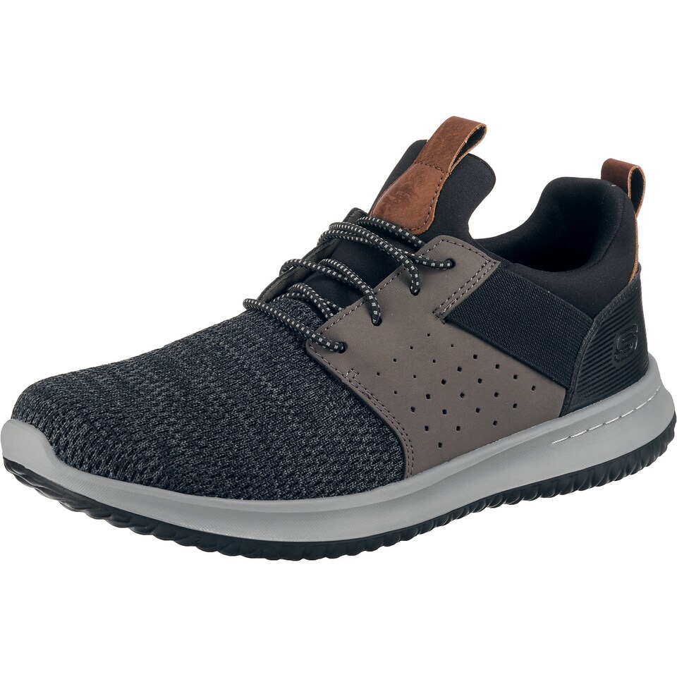Låg sneaker 'Delson Camben' brun / gyttjefärgad / ljusgrå