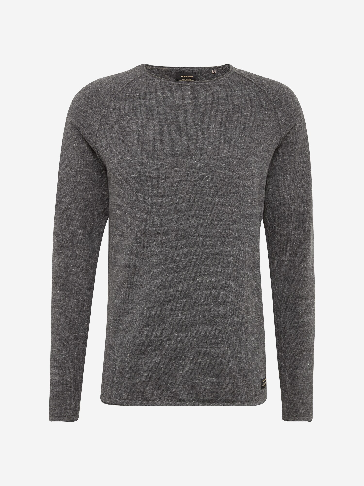 Jack And Jones Heren Trui Jjeunion Knit Crew Neck Grijs Gemeleerd jack and jones kopen in de aanbieding