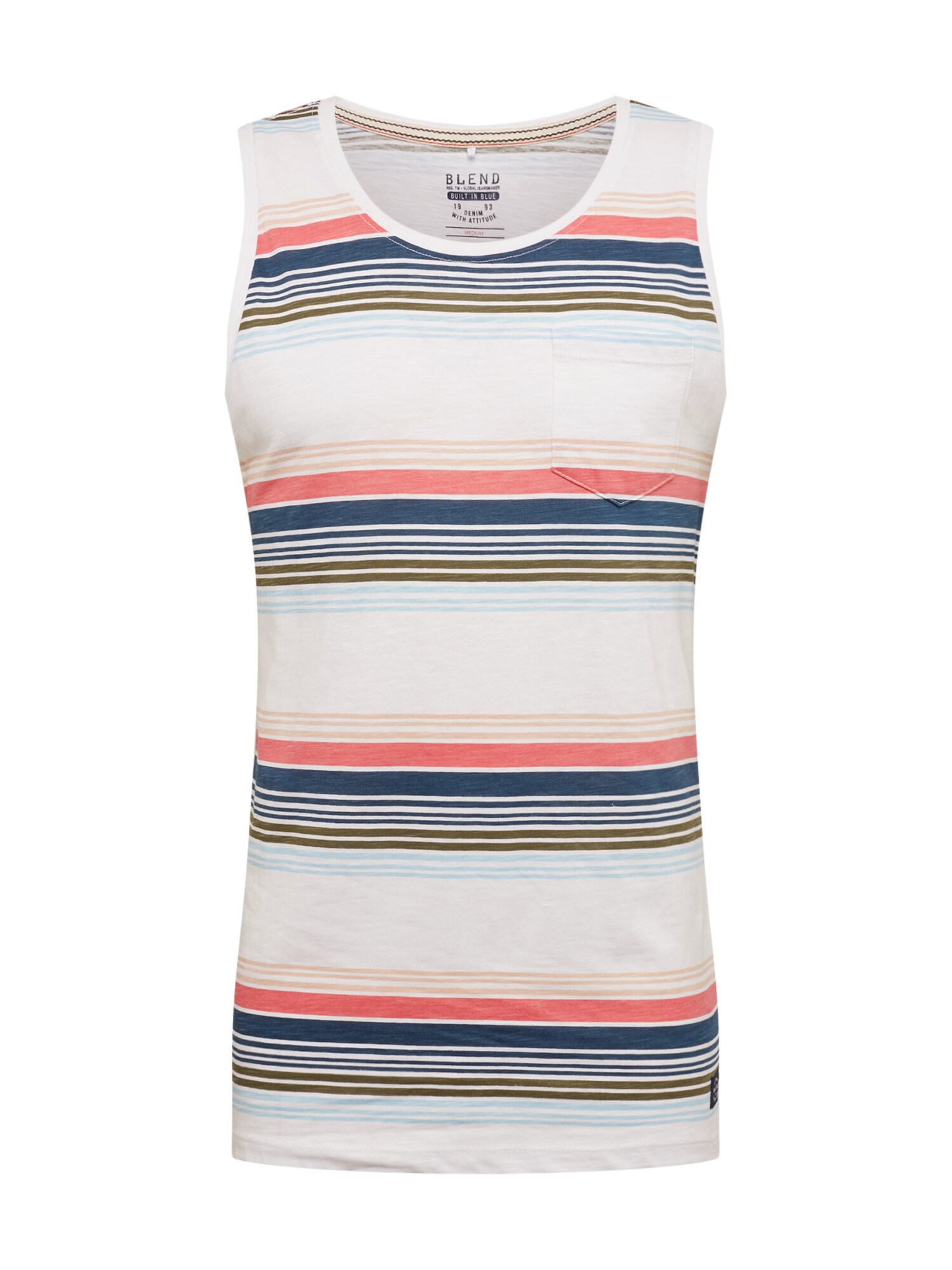 Blend Heren Shirt Tanktop Gemengde Kleuren Rosa Offwhite blend kopen in de aanbieding