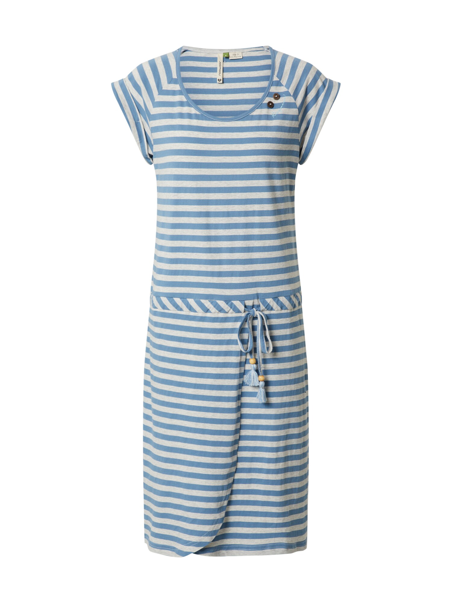 Ragwear Suknelė 'GLITTER ORGANIC'  balta / mėlyna