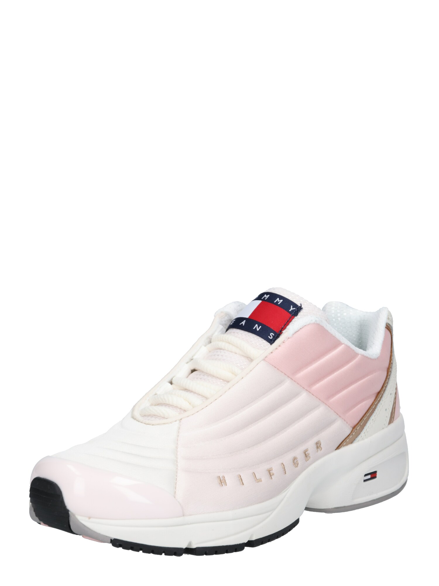 Tommy Jeans Dames Sneakers Laag Wmns Phil 2C2 Rosa Wit tommy jeans kopen in de aanbieding
