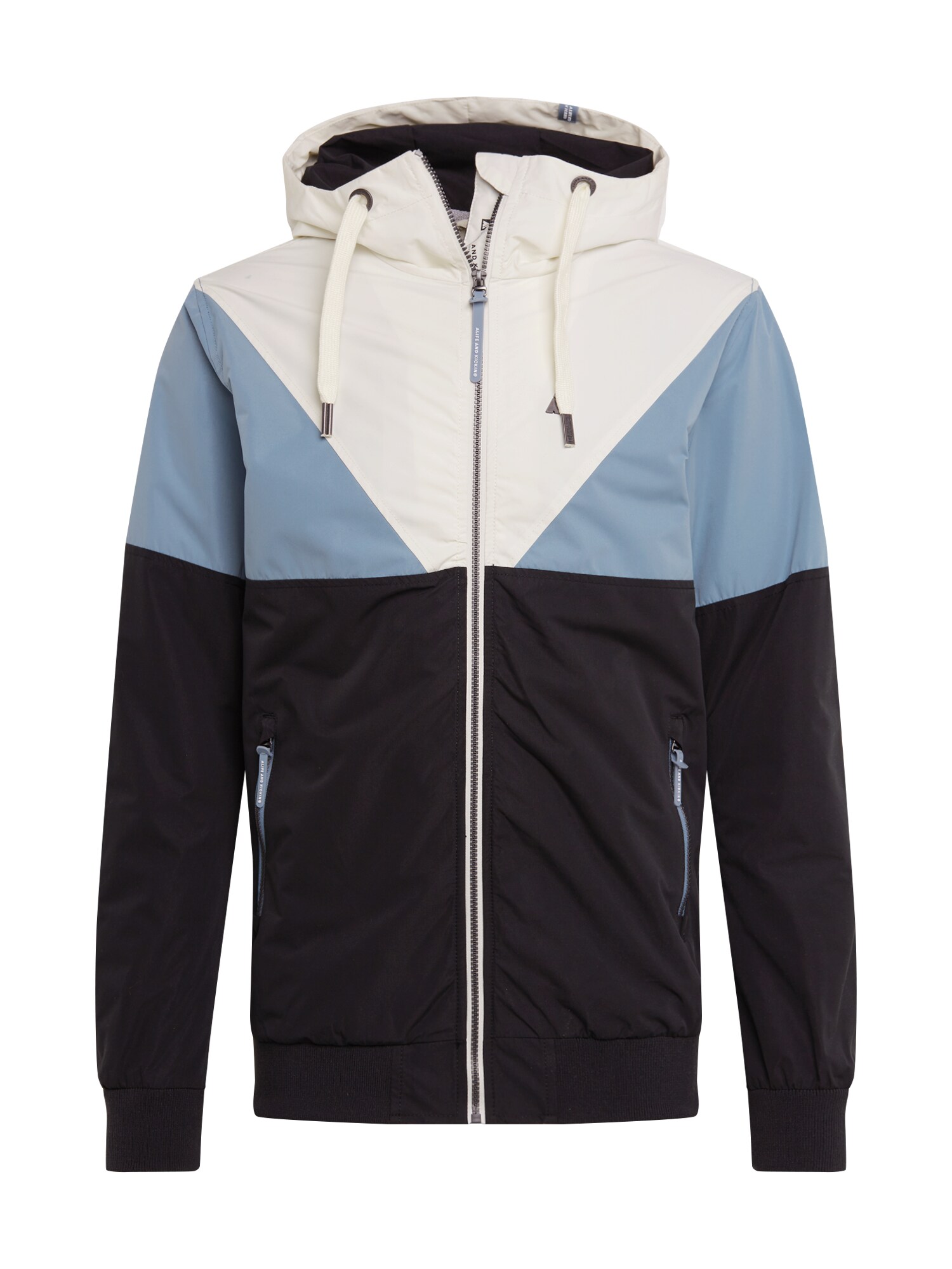 Alife and Kickin Demisezoninė striukė 'Jack'  tamsiai mėlyna / šviesiai mėlyna / balta