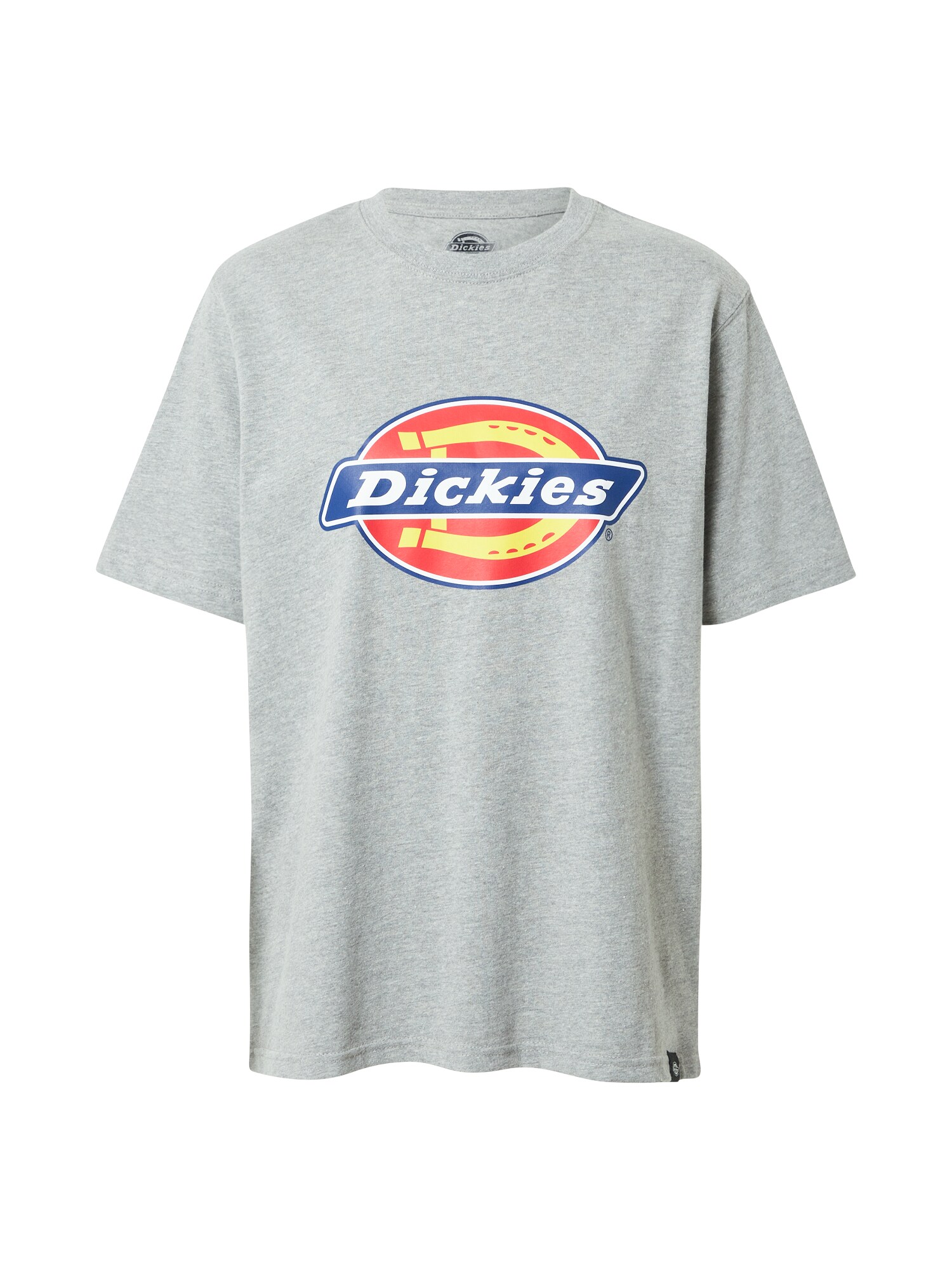DICKIES Marškinėliai 'Horseshoe'  margai pilka / raudona / geltona / mėlyna