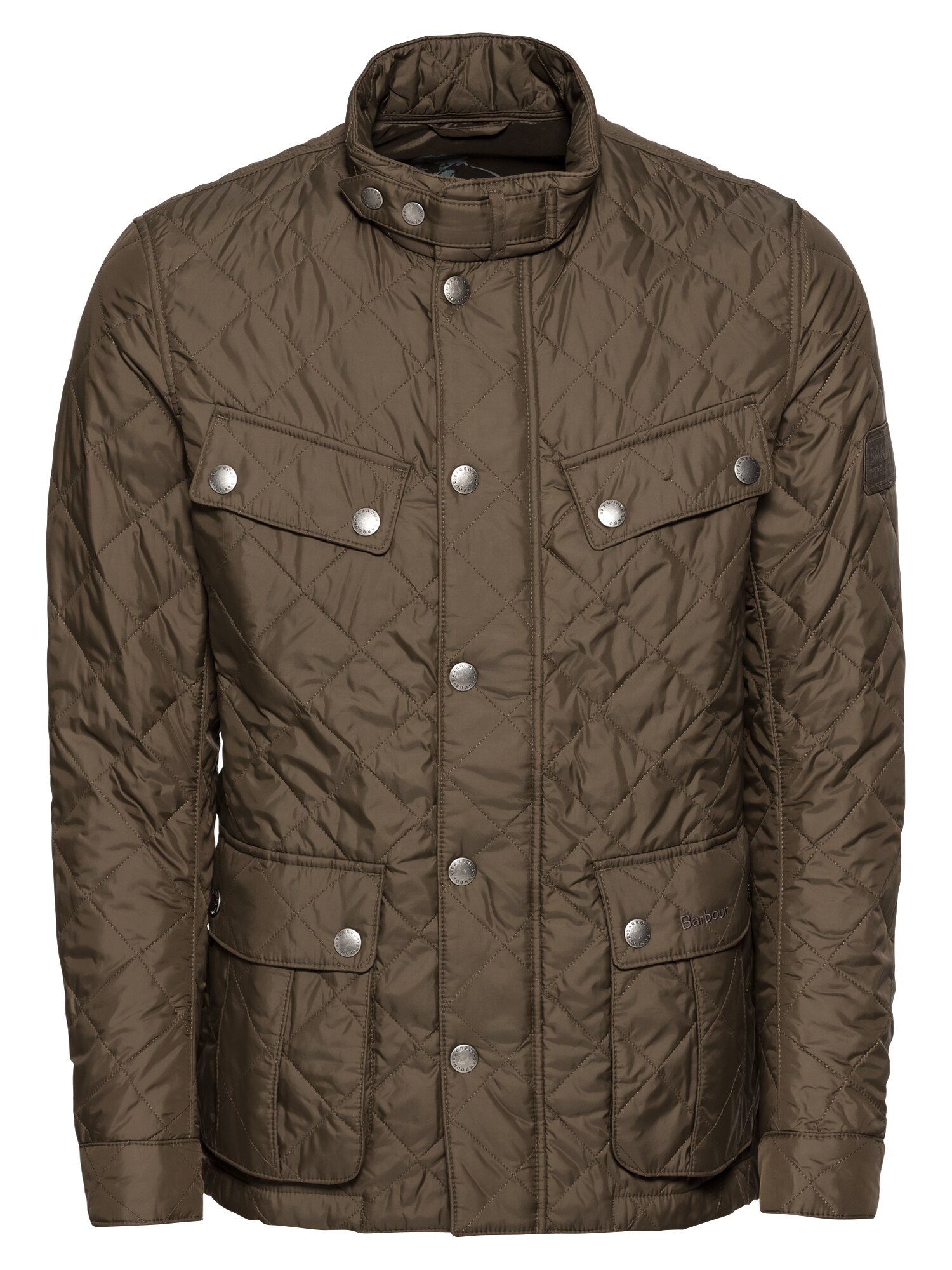 Barbour International Heren Tussenjas Olijfgroen barbour international kopen in de aanbieding