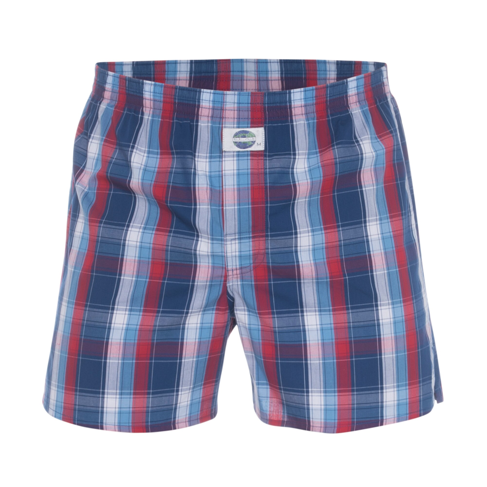 Deal International Heren Boxershorts Check Blauw Rood deal international kopen in de aanbieding