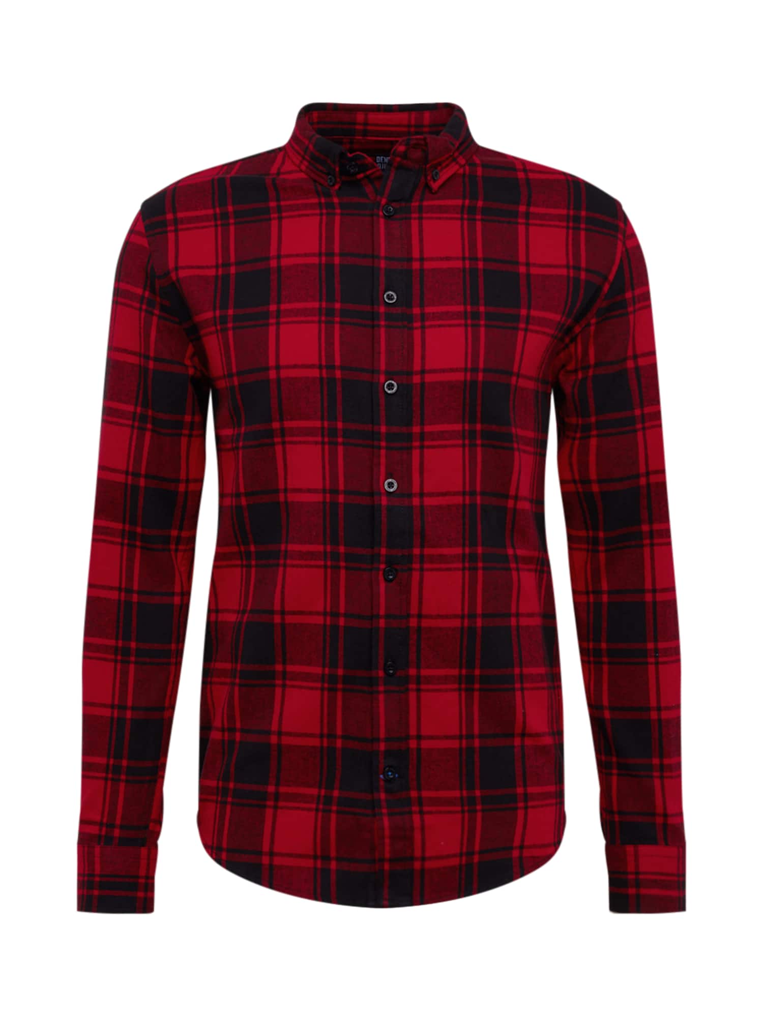 Denim Project Dalykiniai marškiniai 'Check Shirt'  raudona