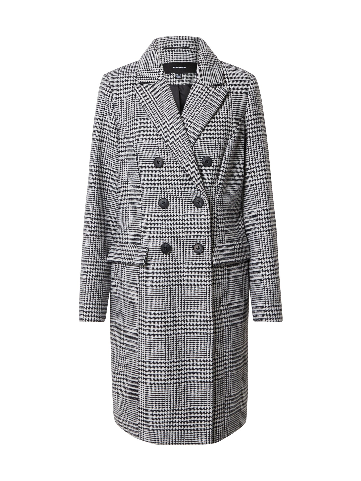 VERO MODA Žieminis paltas 'Hafia'  balta / juoda