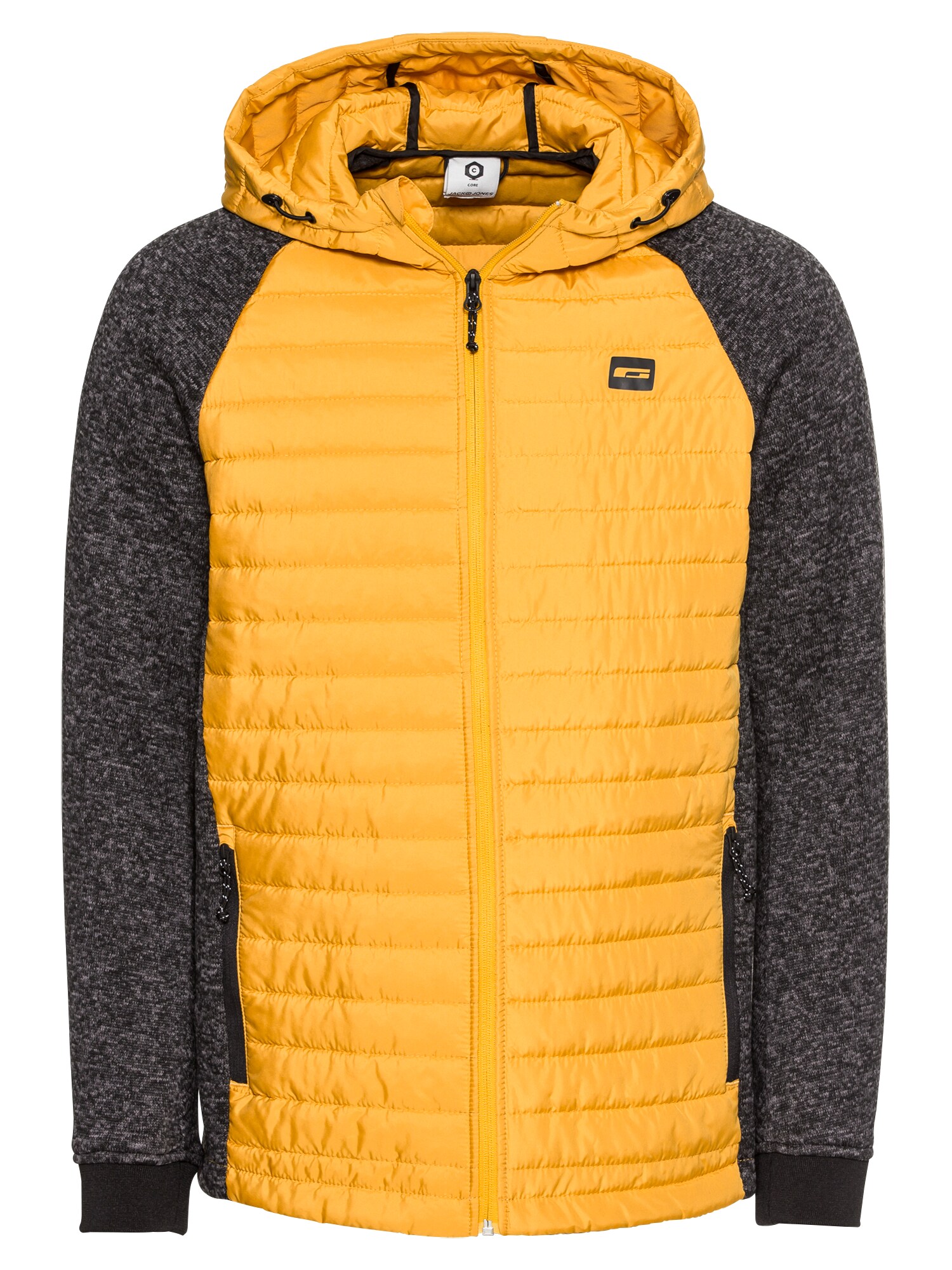 Jack And Jones Heren Tussenjas Geel Zwart jack and jones kopen in de aanbieding