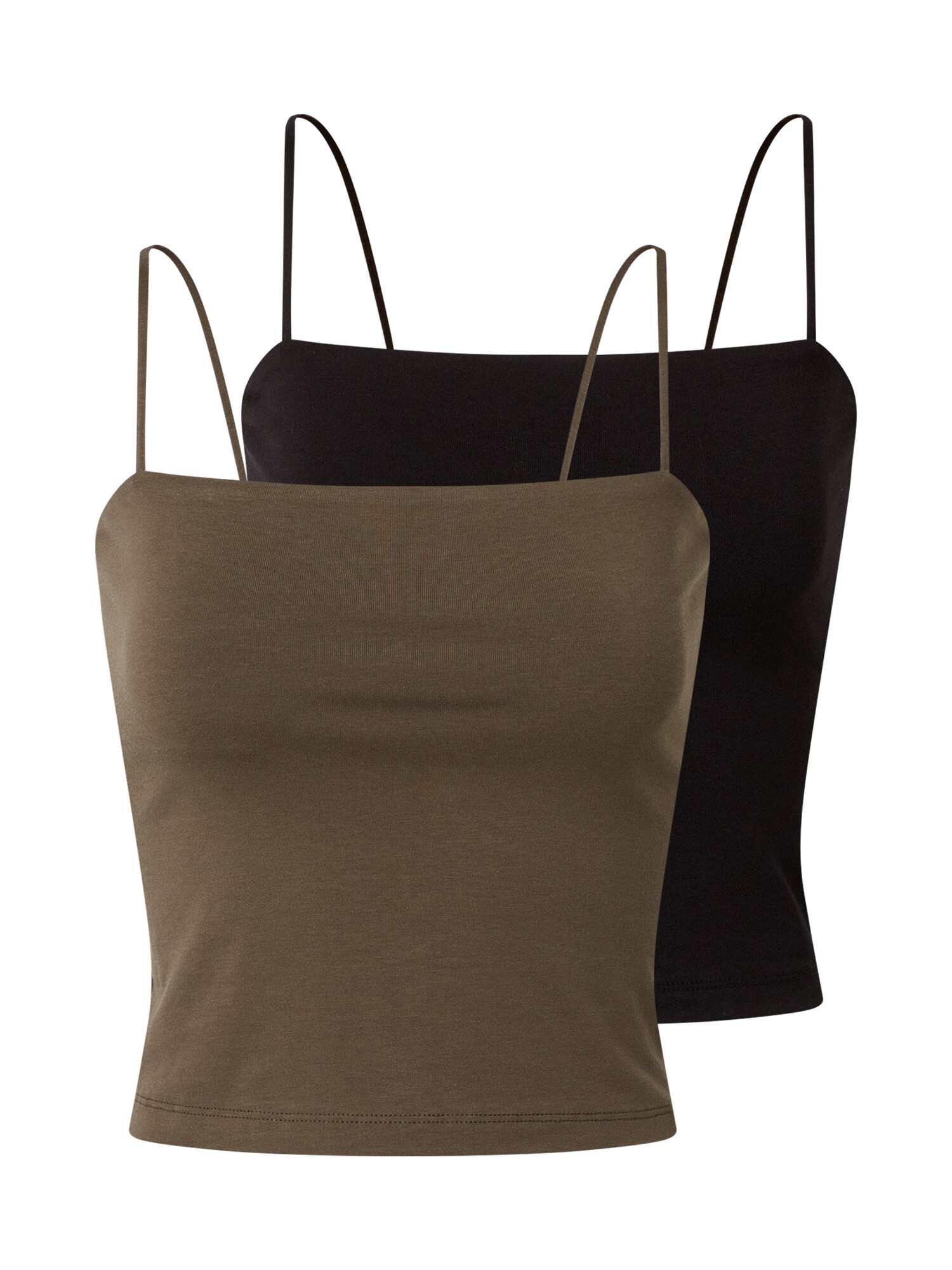 Gina Tricot Palaidinė be rankovių 'Scarlet'  juoda / žalia