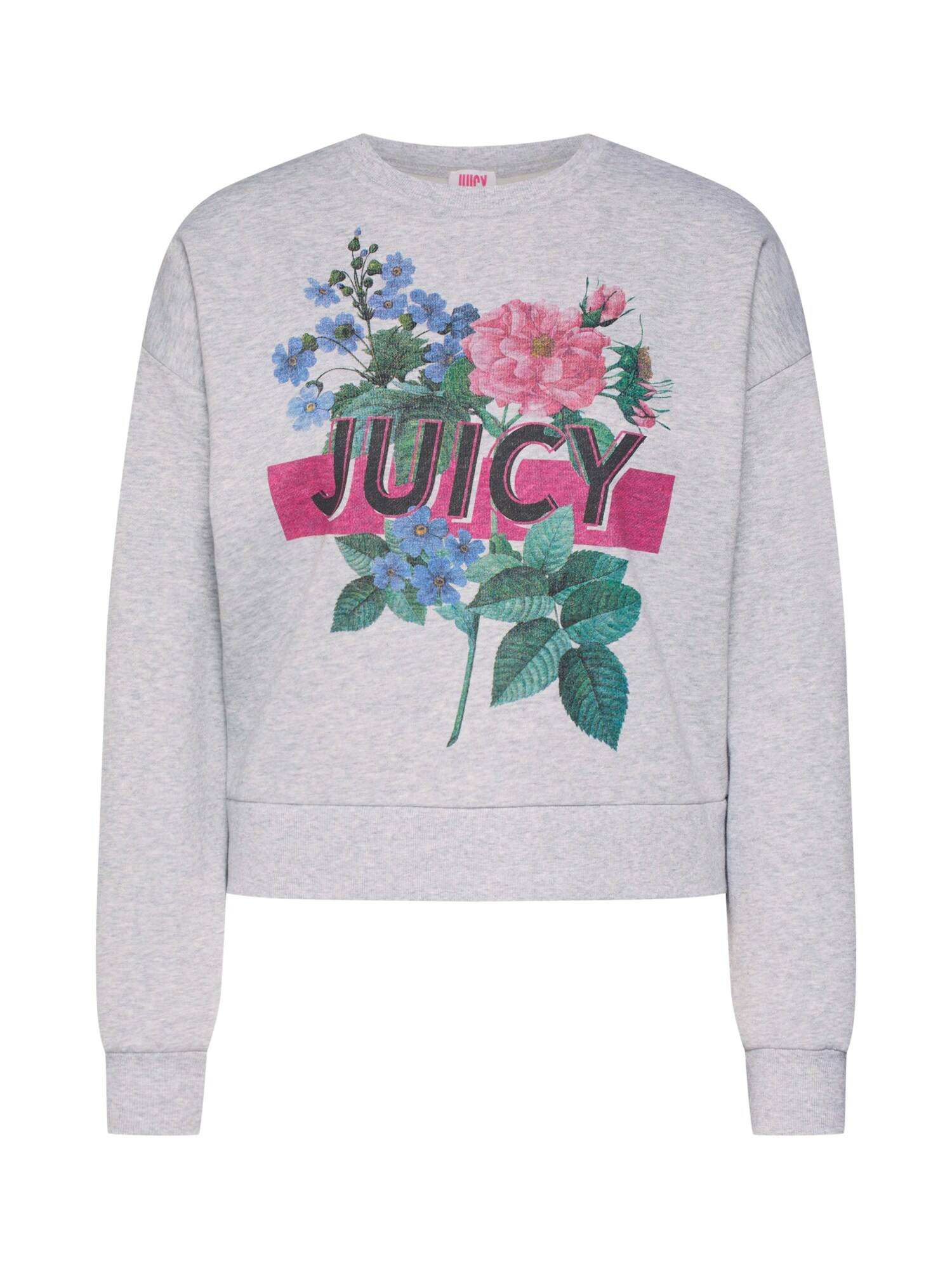 Juicy By Couture Dames Sweatshirt Grijs Gemeleerd Gemengde Kleuren juicy by juicy couture kopen in de aanbieding