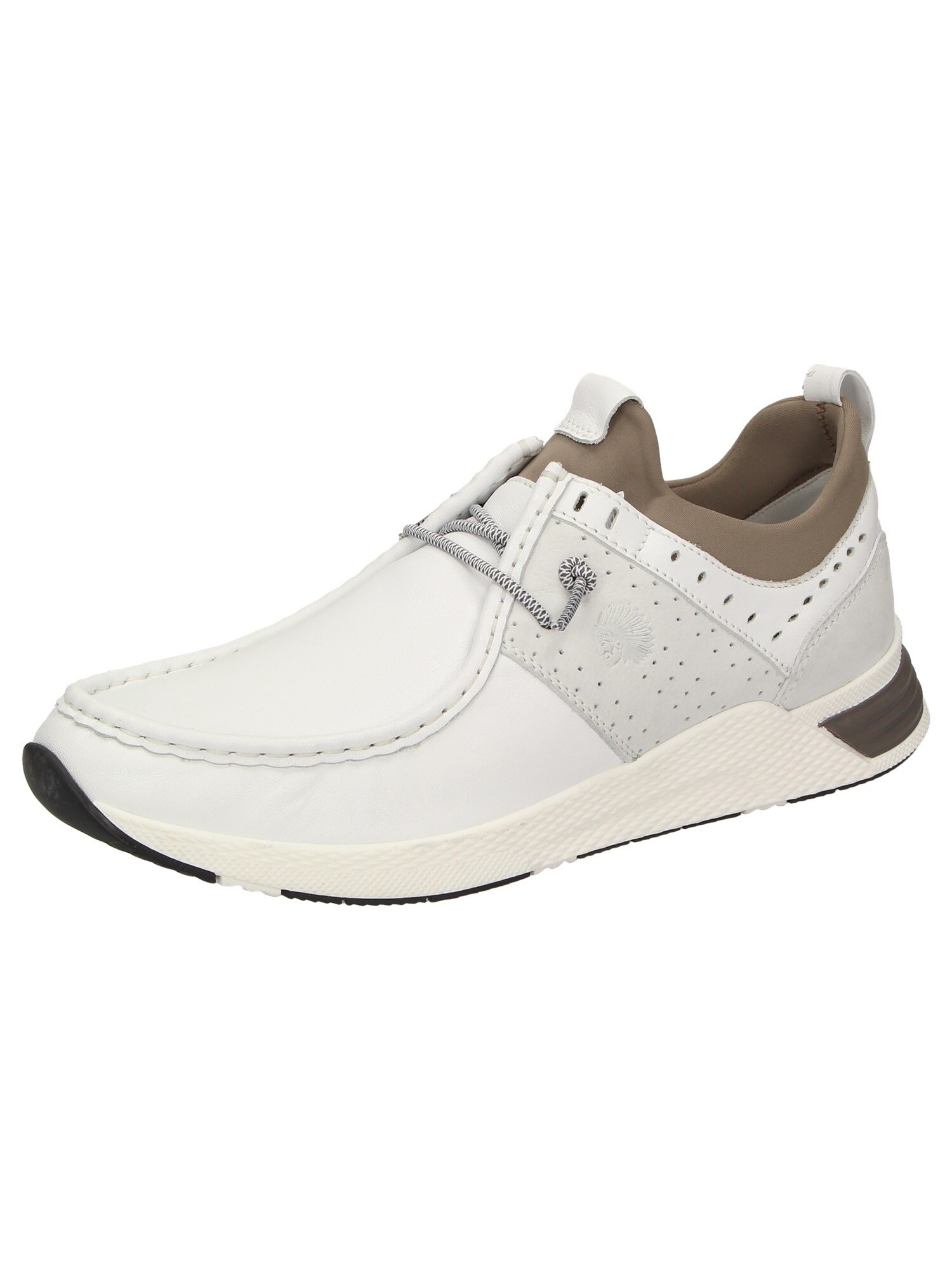 SIOUX Schnürschuh ''''Grash'''' weiß / dunkelbeige