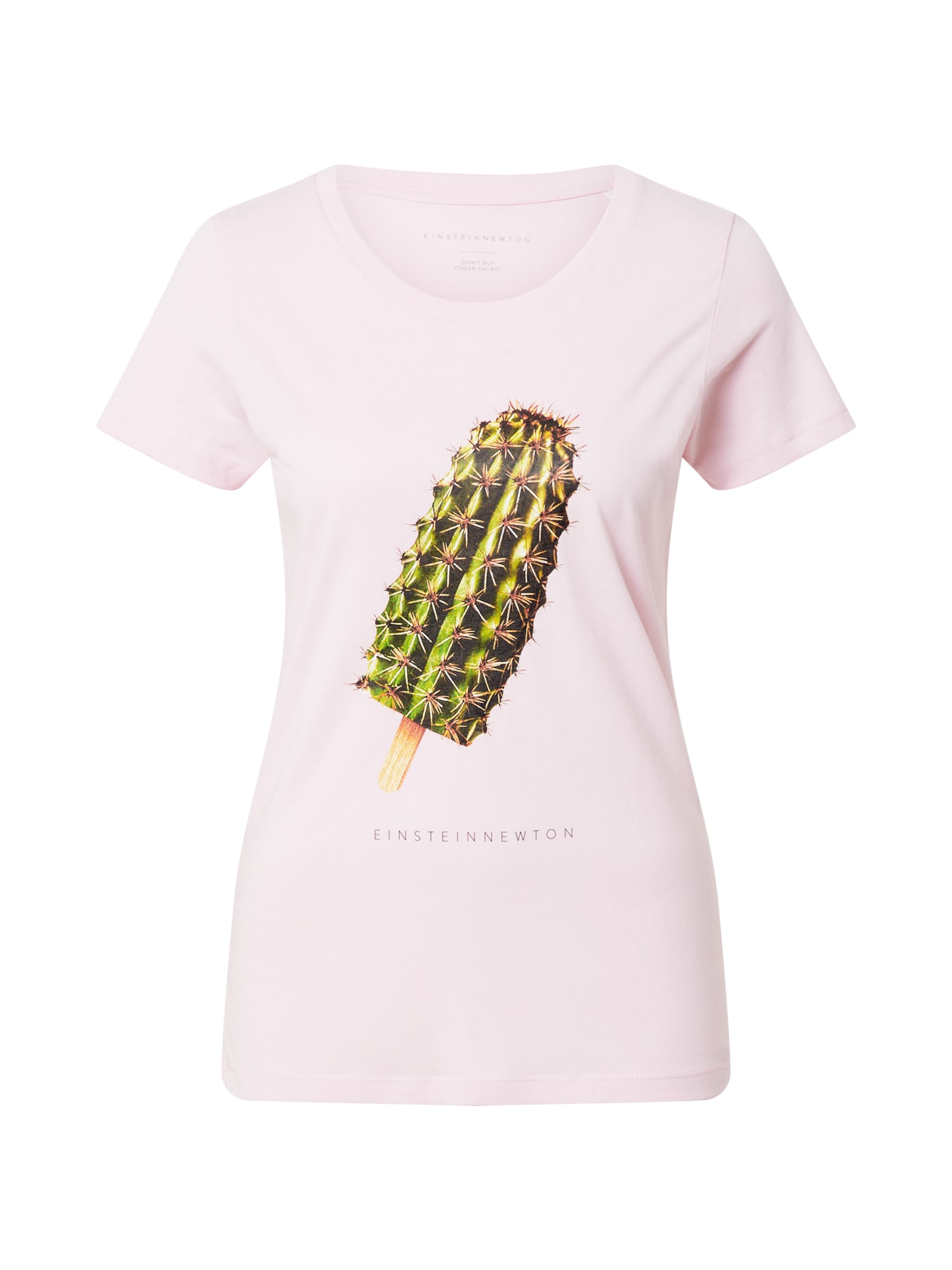 EINSTEIN & NEWTON Marškinėliai 'Cactus Ice' žalia / rožių spalva