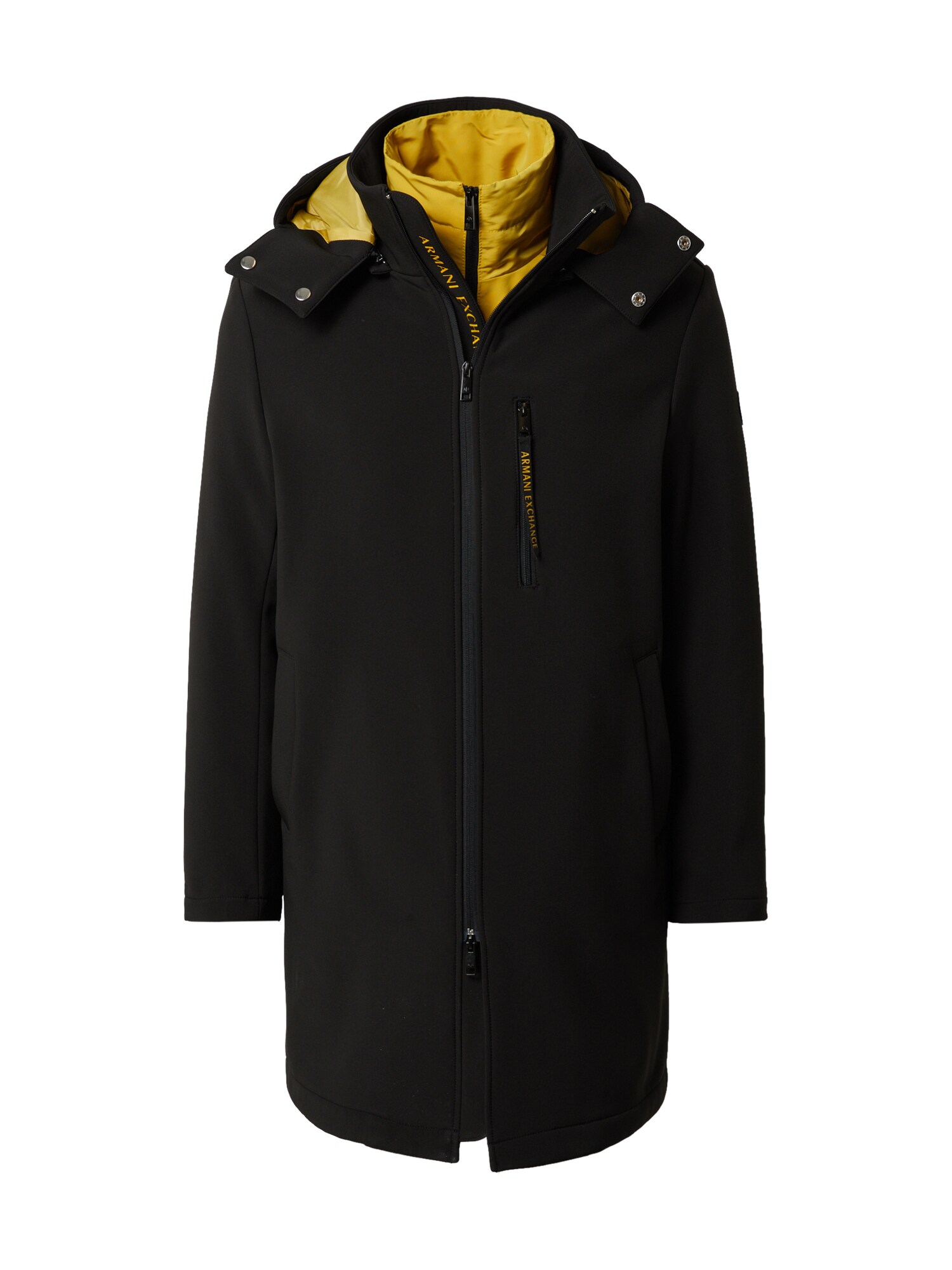 ARMANI EXCHANGE Rudeninis-žieminis paltas  geltona / juoda