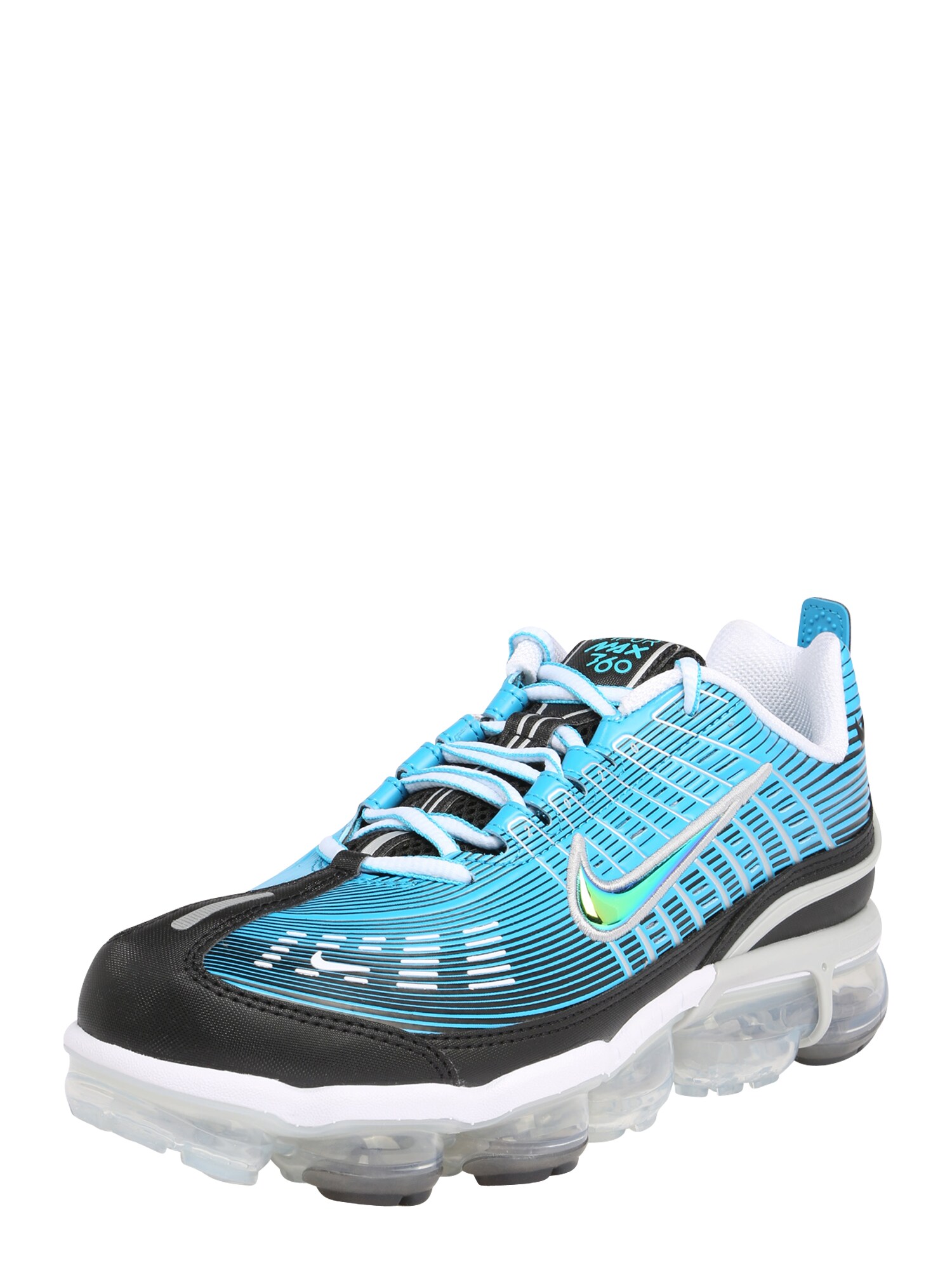 Nike Sportswear Sportbačiai be auliuko 'Air Vapormax 360'  šviesiai pilka / juoda / tamsiai mėlyna jūros spalva / geltona