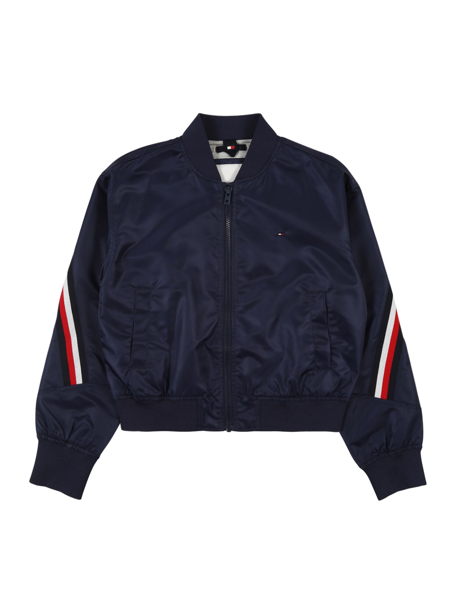 TOMMY HILFIGER Demisezoninė striukė  tamsiai mėlyna / raudona / balta