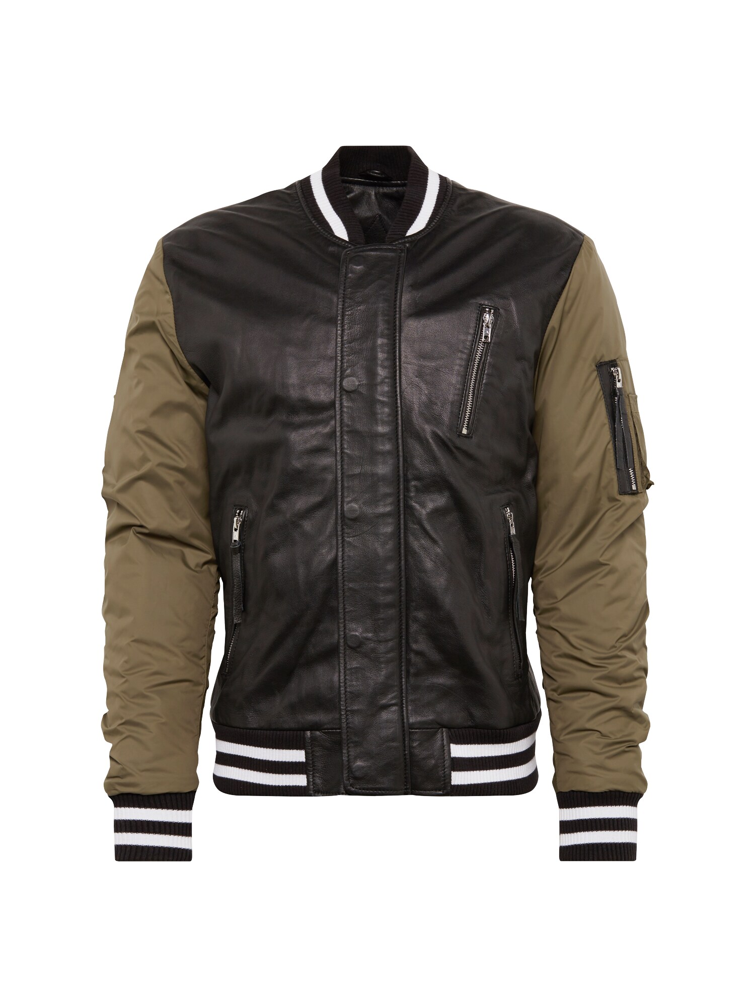 BE EDGY Jacke ''''BEsascha'''' oliv / schwarz