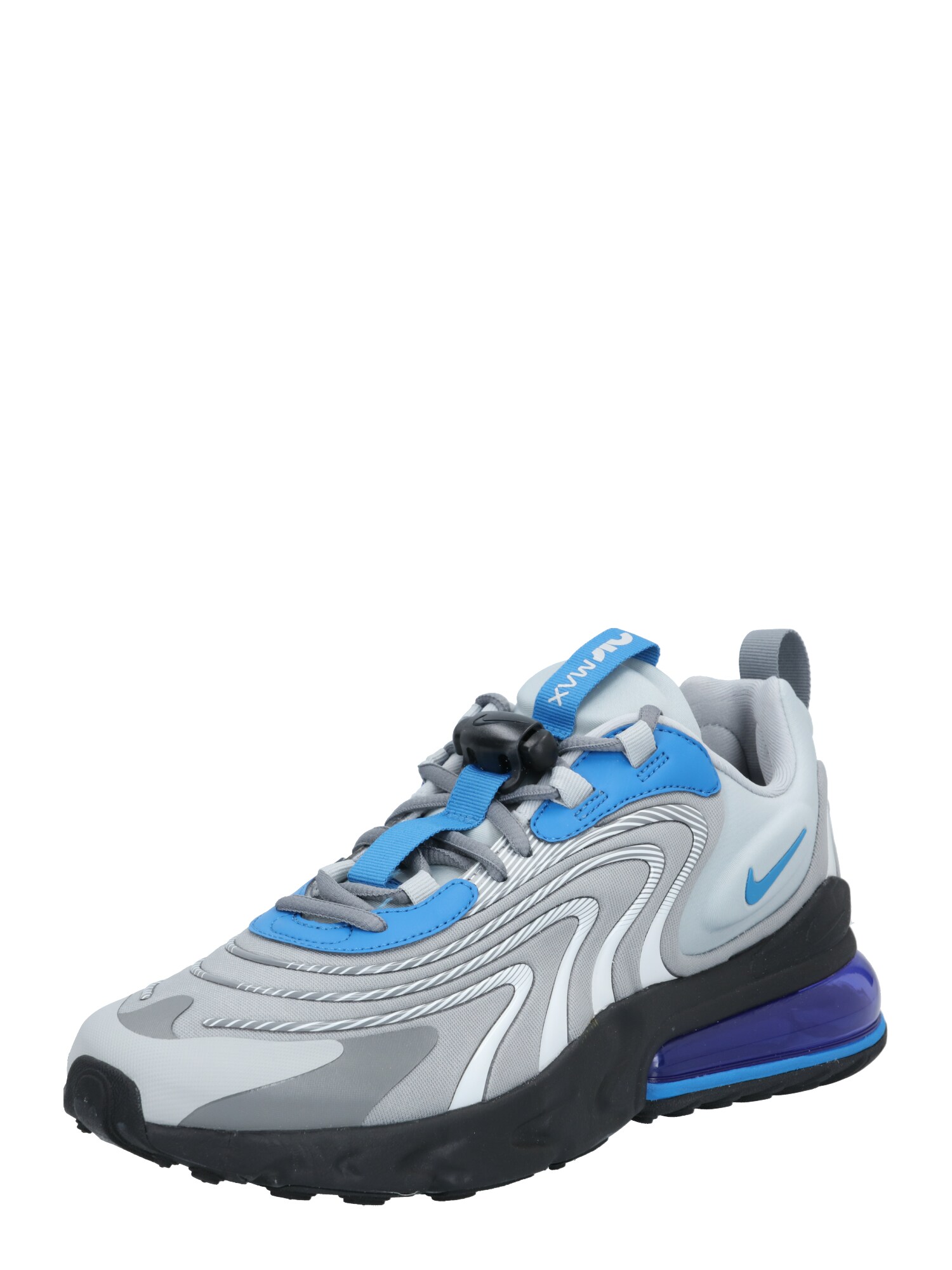 Nike Sportswear Sportbačiai be auliuko 'Air Max 270 React'  pilka / šviesiai pilka / mėlyna
