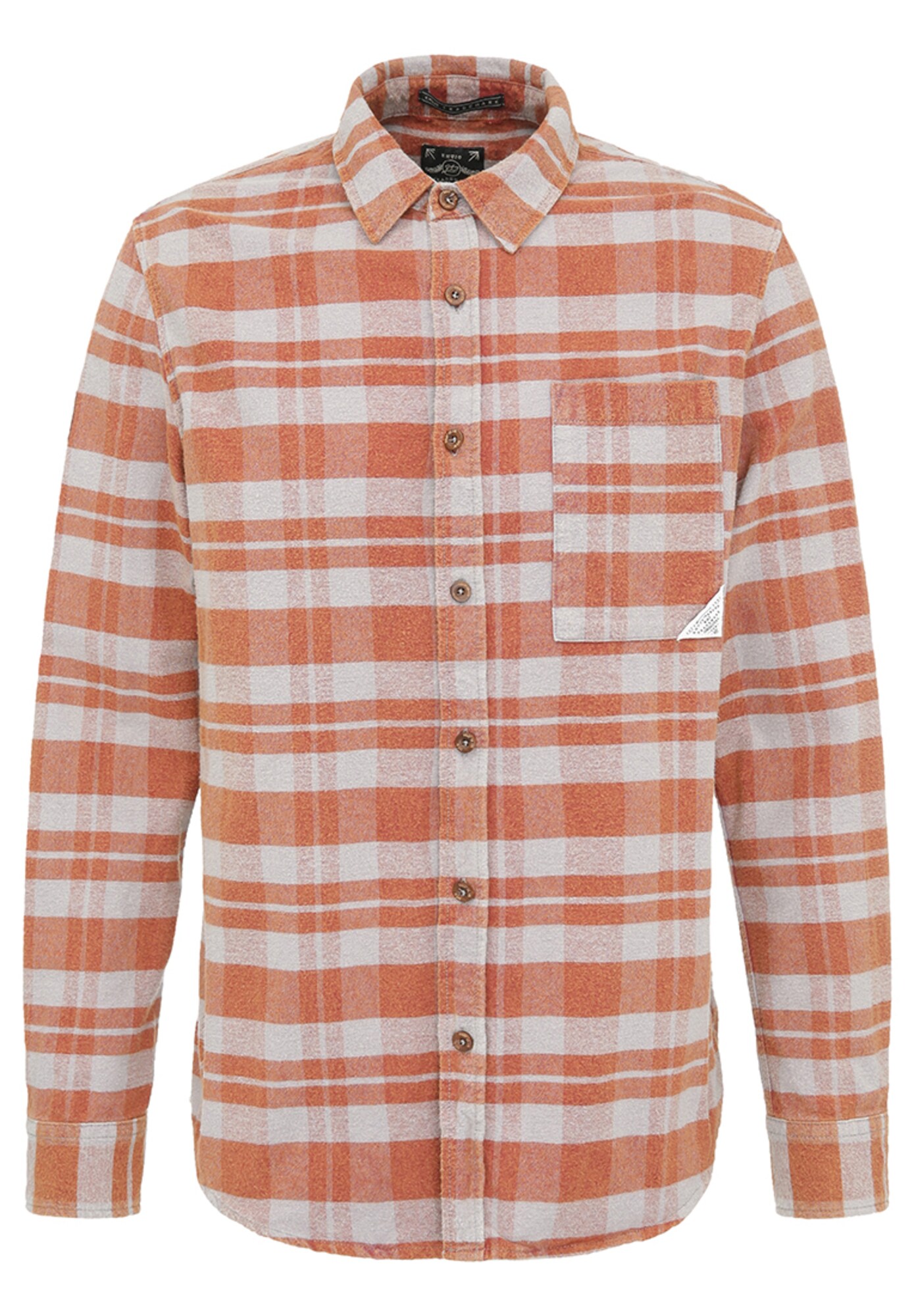 Khujo Heren Overhemd Shu Sinaasappel Natuurwit khujo kopen in de aanbieding