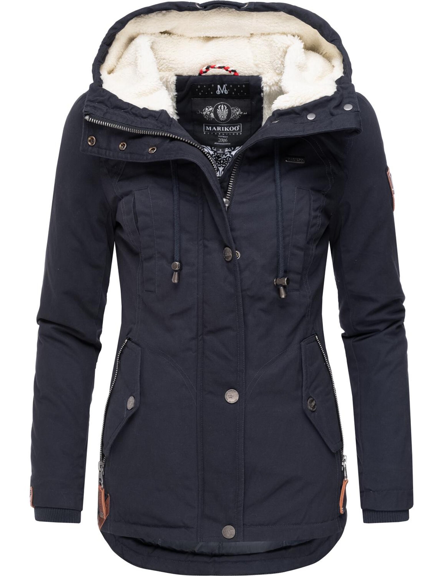 MARIKOO Parka de iarnă Bikoo  albastru noapte