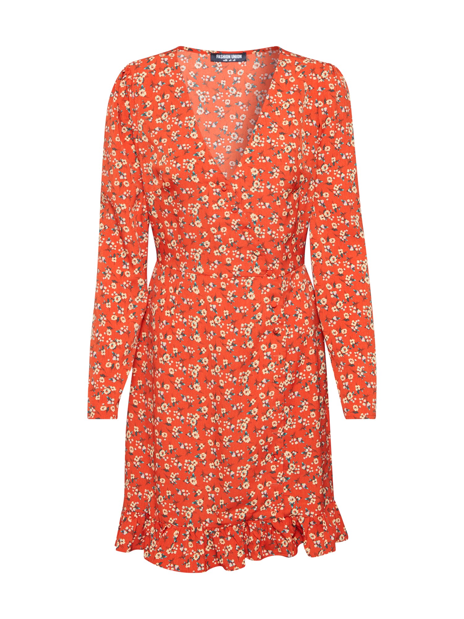 Fashion Union Suknelė 'NATTIE'  oranžinė / oranžinė-raudona