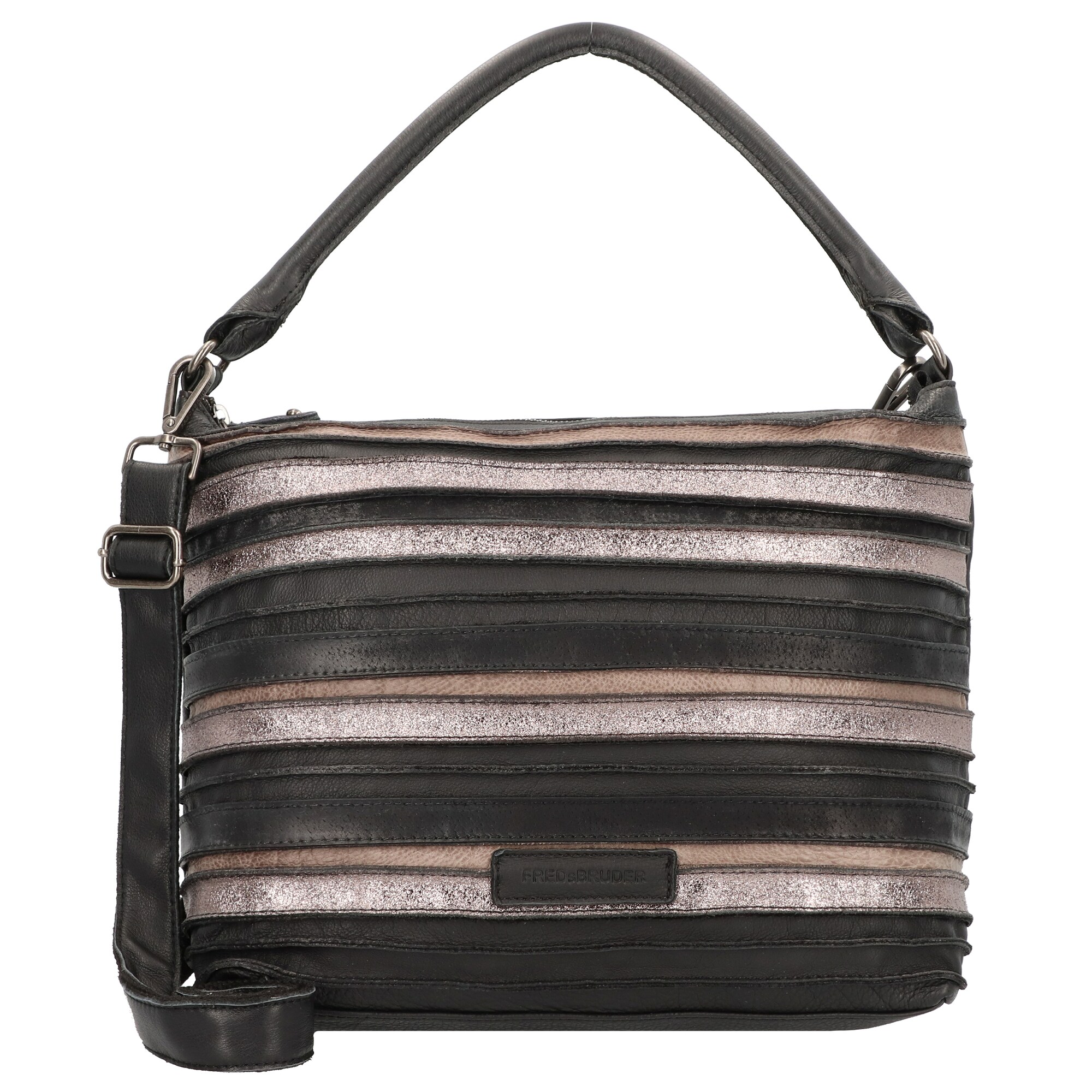 Fredsbruder Dames Handtas Popstar Lichtbeige Zwart Zilver fredsbruder kopen in de aanbieding