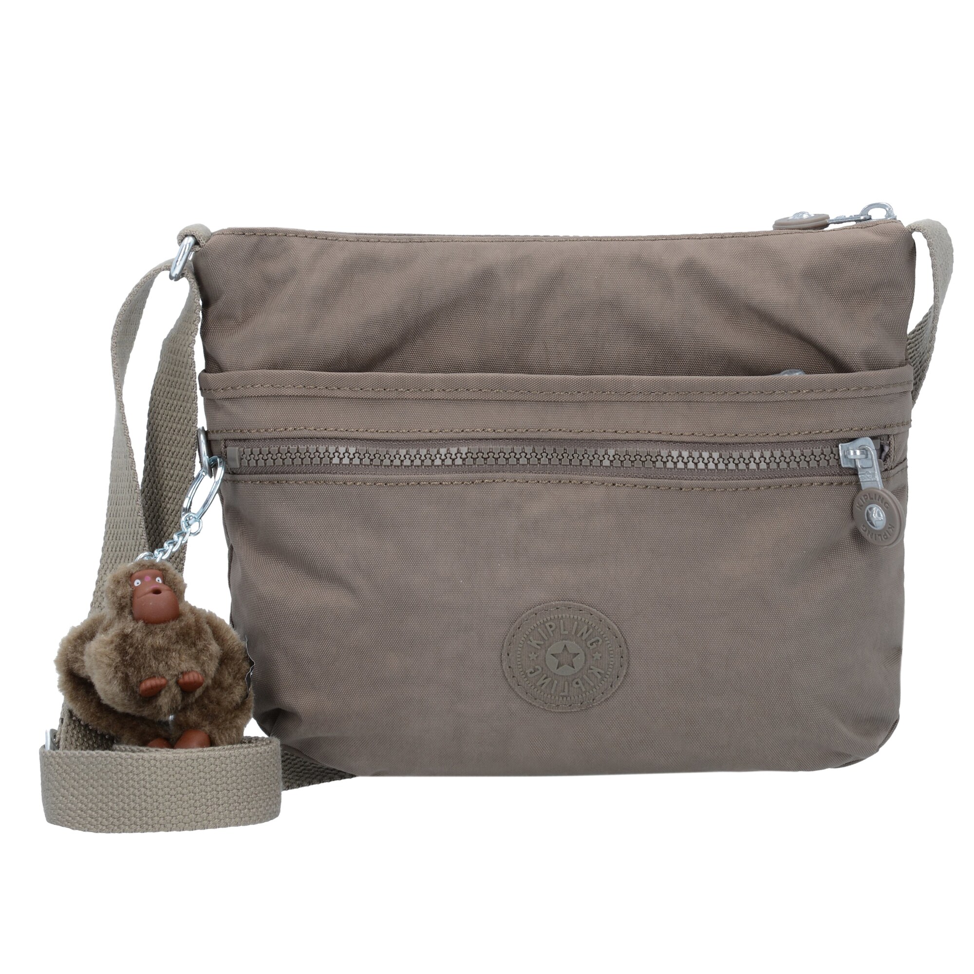 Kipling Dames Schoudertas Donkerbeige kipling kopen in de aanbieding