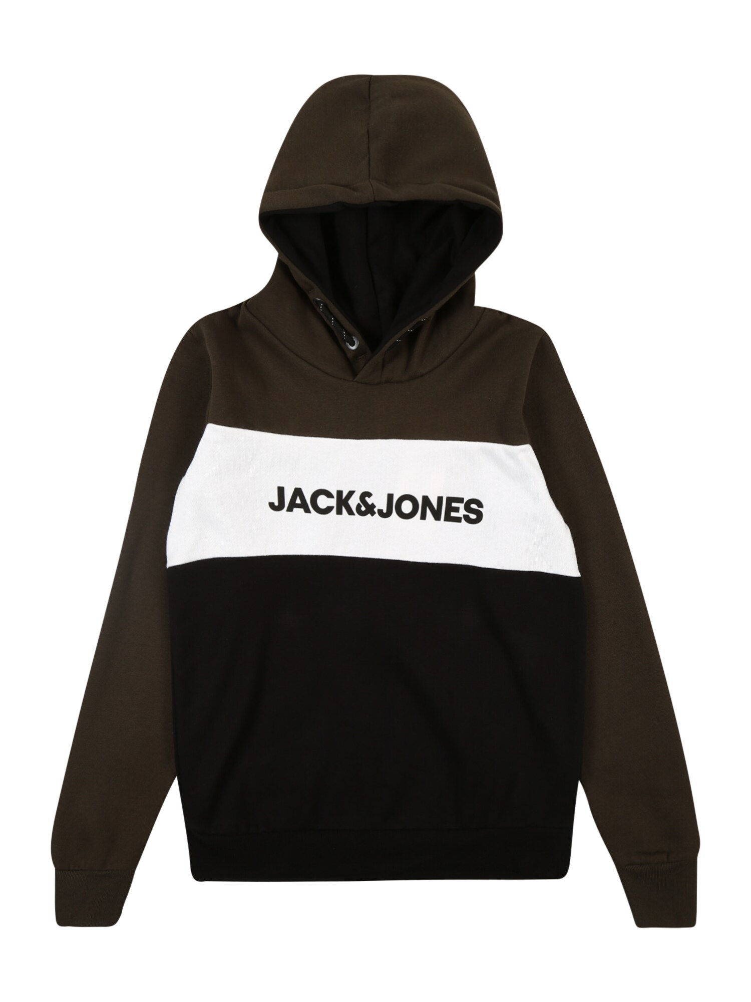 Jack & Jones Junior Megztinis  balta / juoda / tamsiai ruda