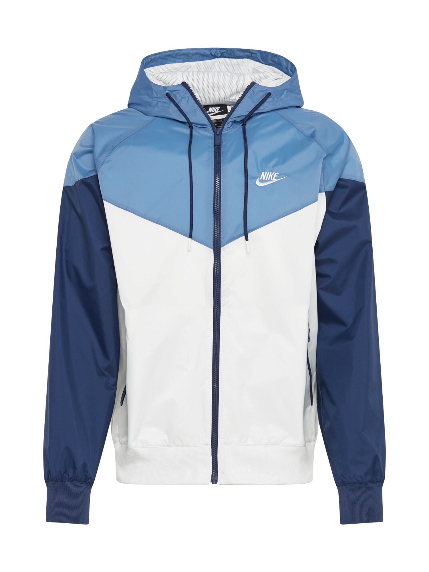 Nike Sportswear Demisezoninė striukė  tamsiai mėlyna / balta / šviesiai mėlyna