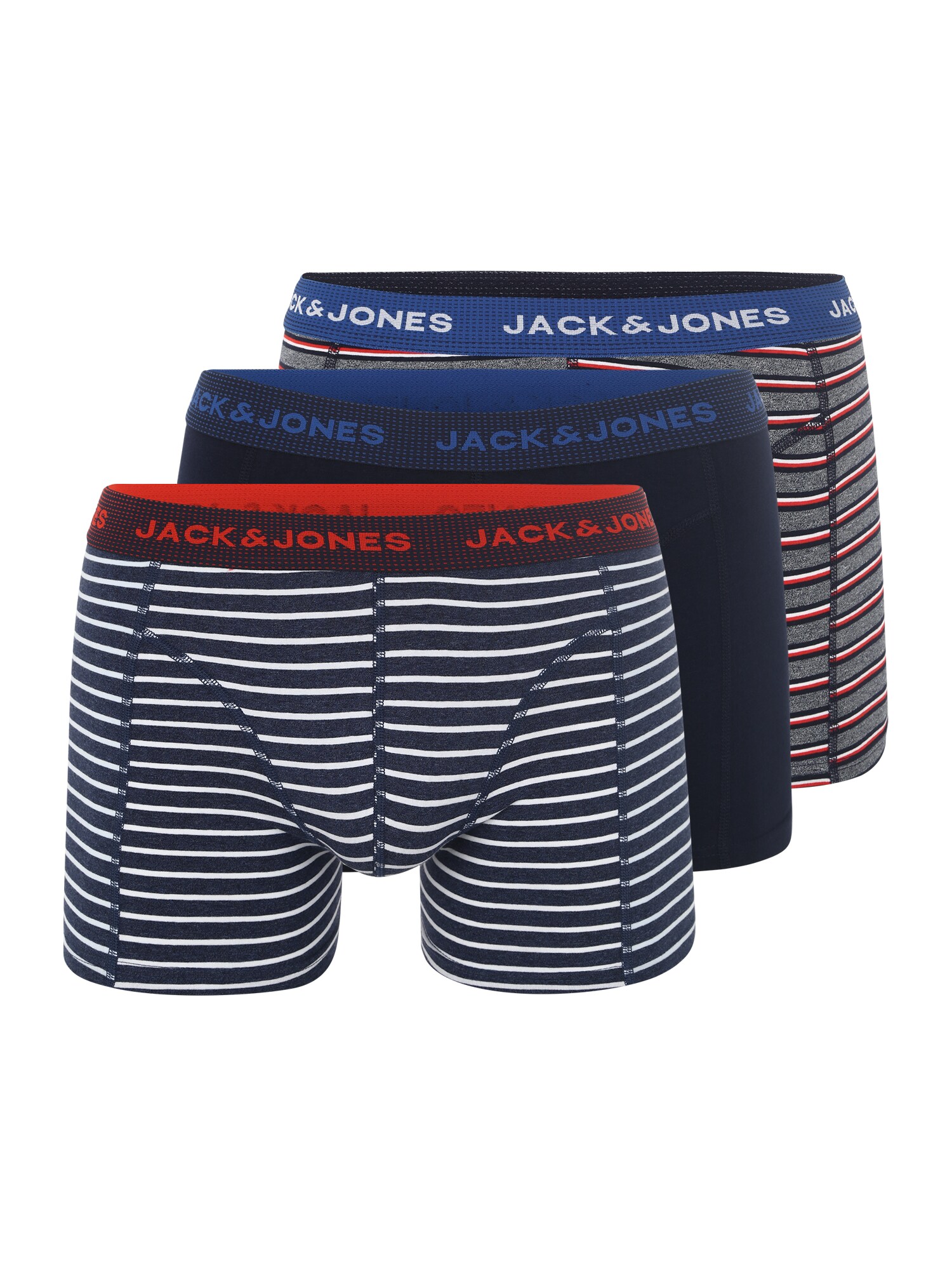 Jack And Jones Heren Boxershorts Navy Grijs Rood Wit jack and jones kopen in de aanbieding