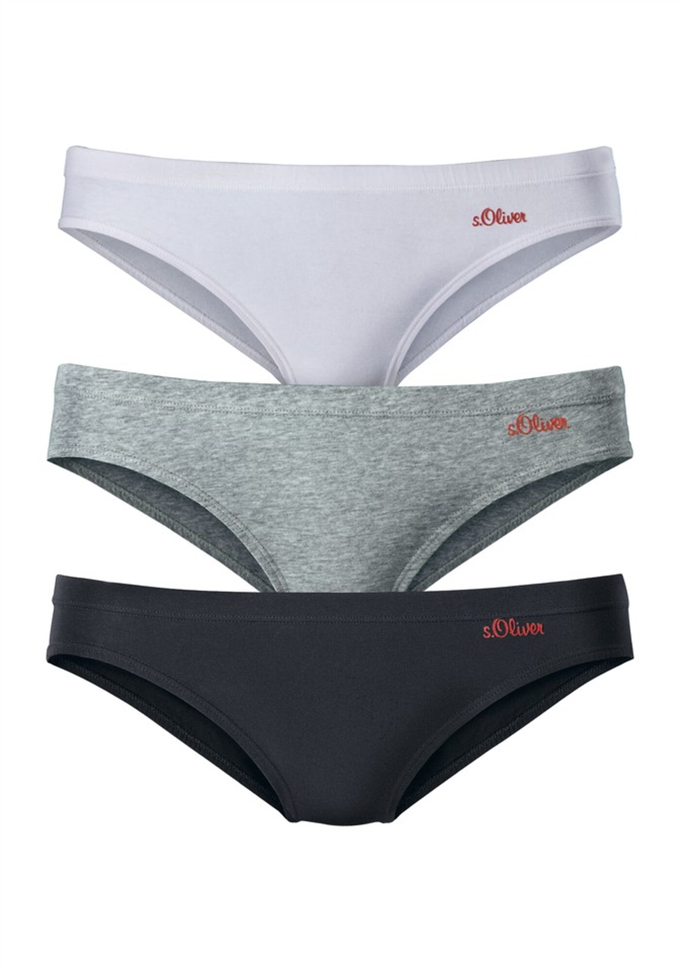 s.Oliver Slip  gri amestecat / roșu / negru / alb murdar