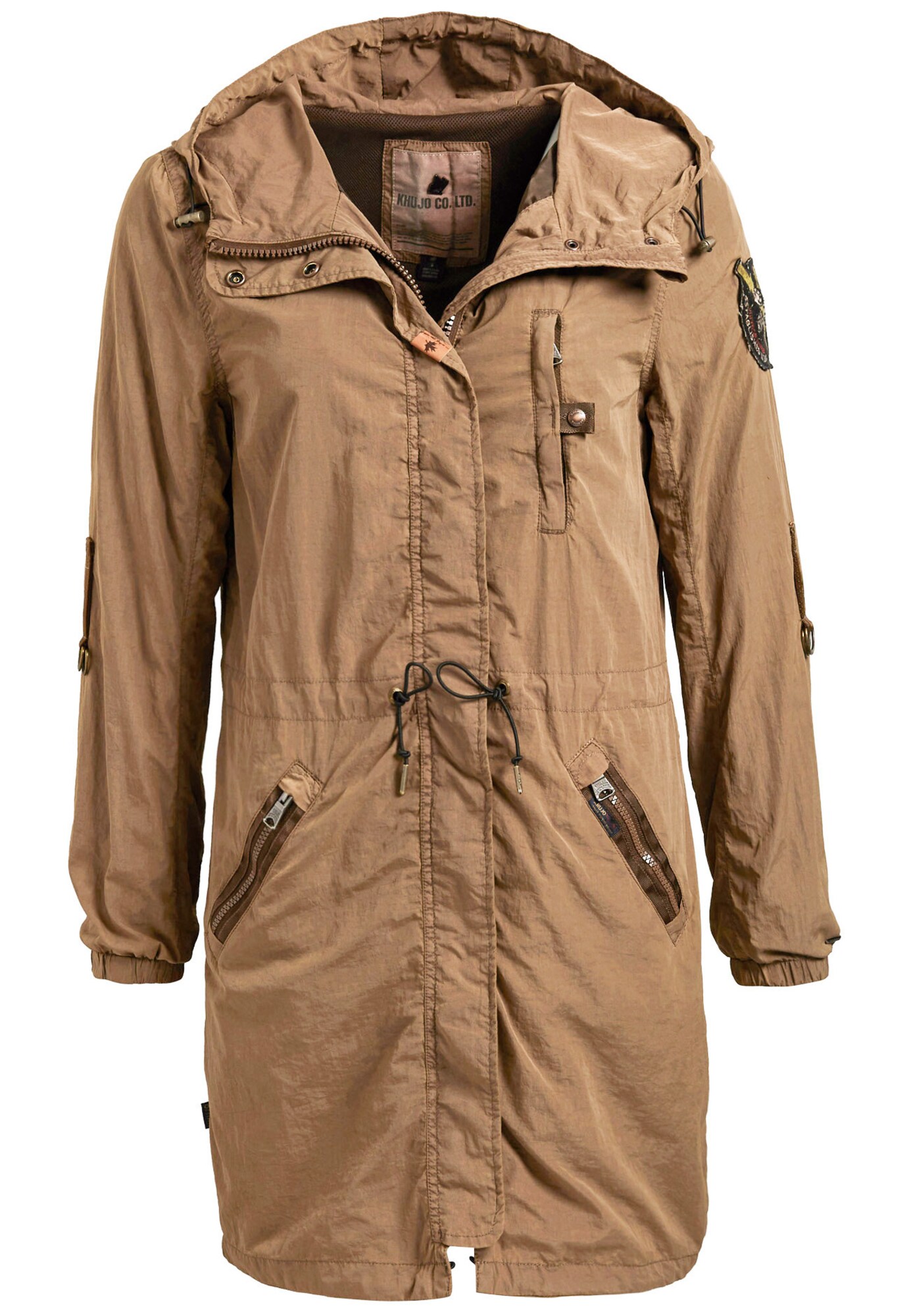 Khujo Dames Tussenmantel Coralie Lichtbruin khujo kopen in de aanbieding