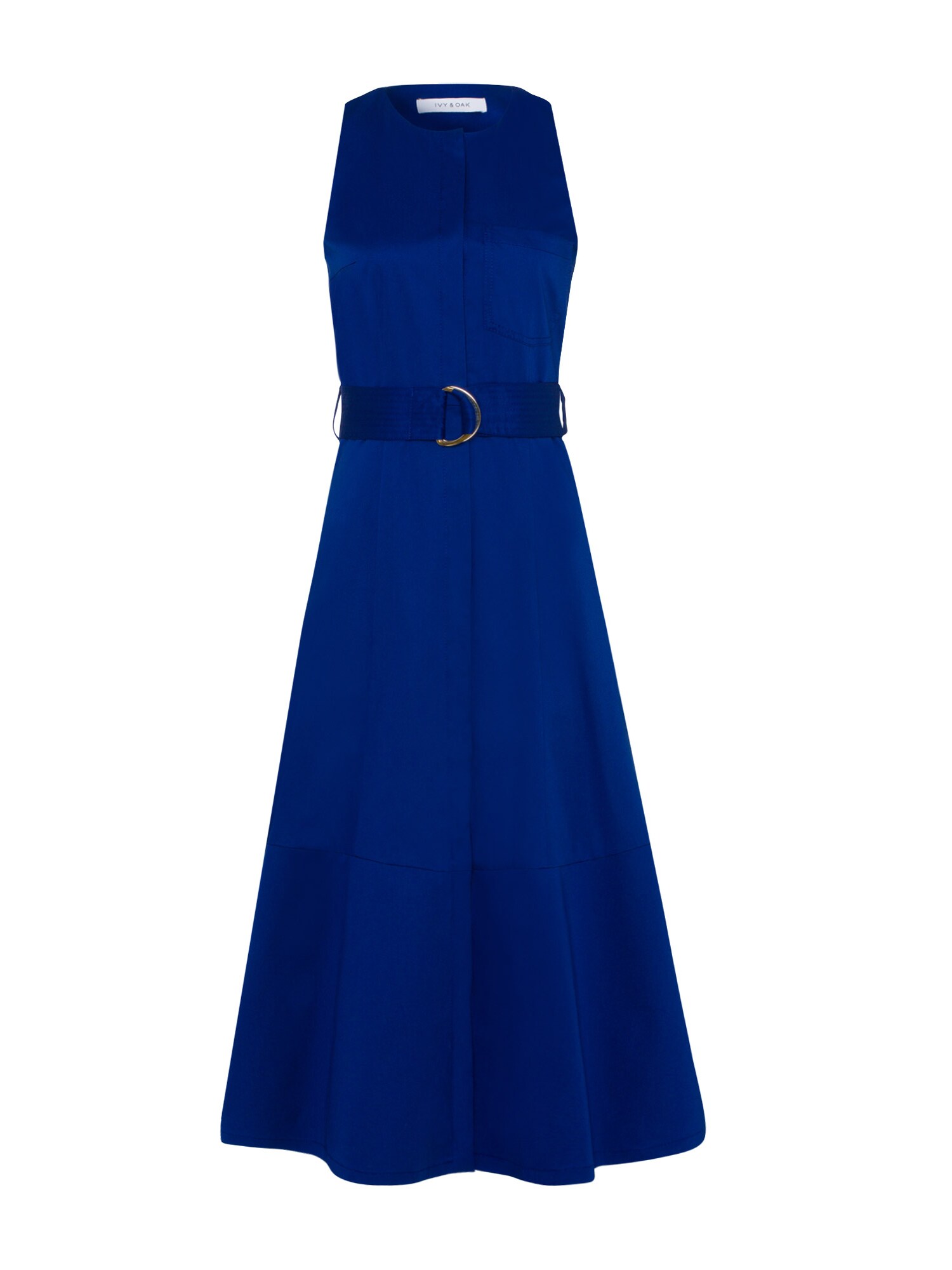 Ivy Oak Dames Jurk Midi Dress Blauw ivy oak kopen in de aanbieding