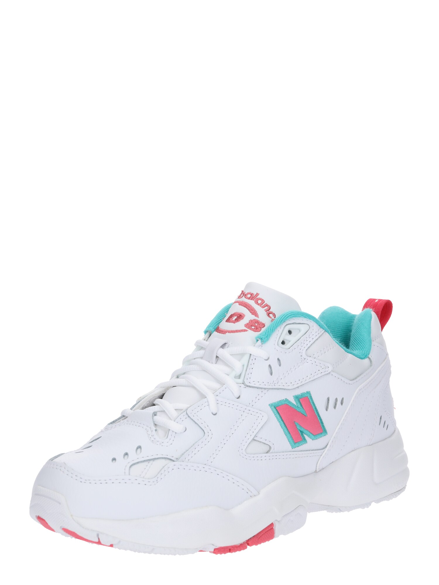 New Balance Heren Sneakers Laag Wx608 Turquoise Donkerroze Wit new balance kopen in de aanbieding