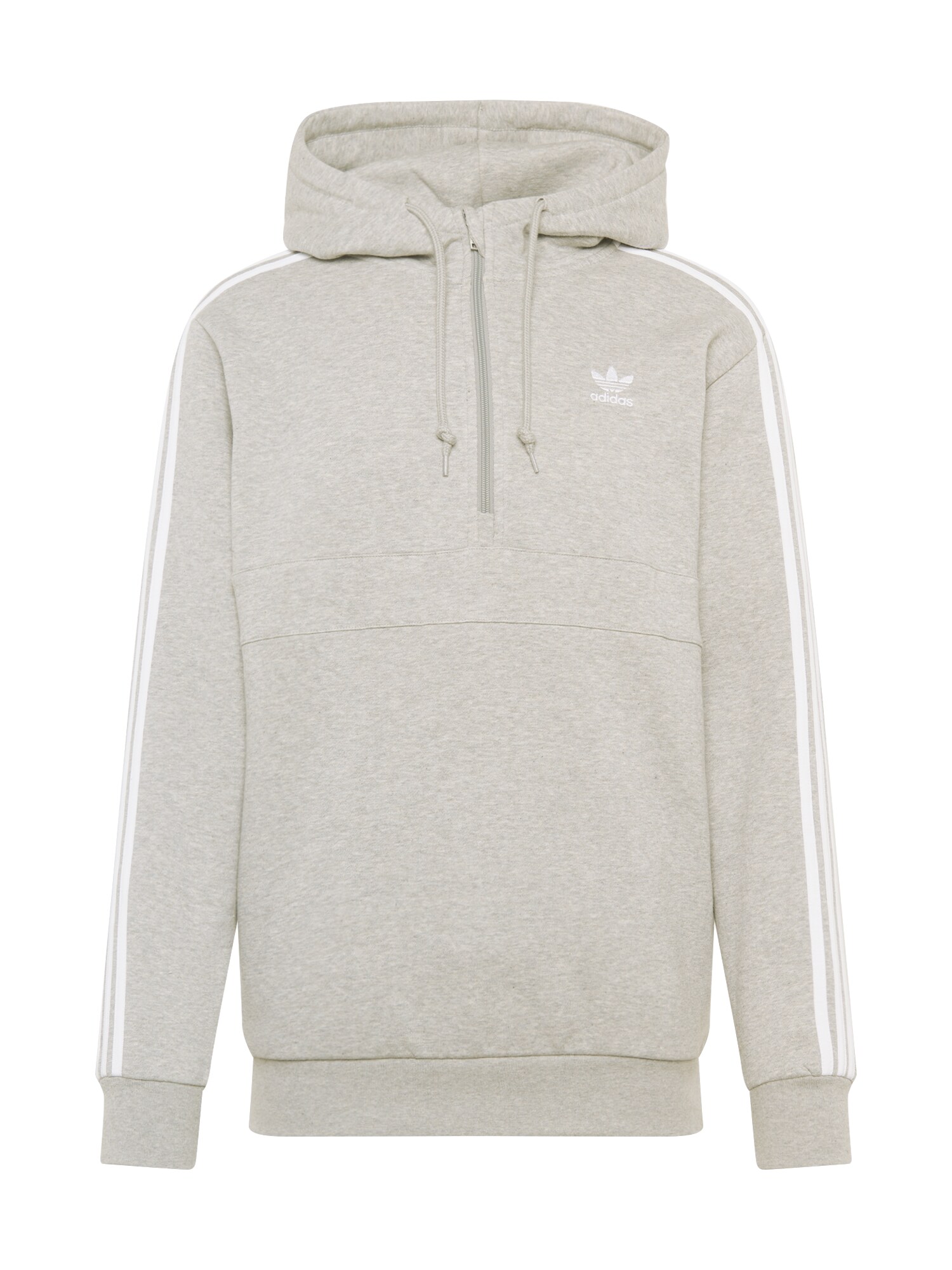ADIDAS ORIGINALS Megztinis be užsegimo  balta / margai pilka