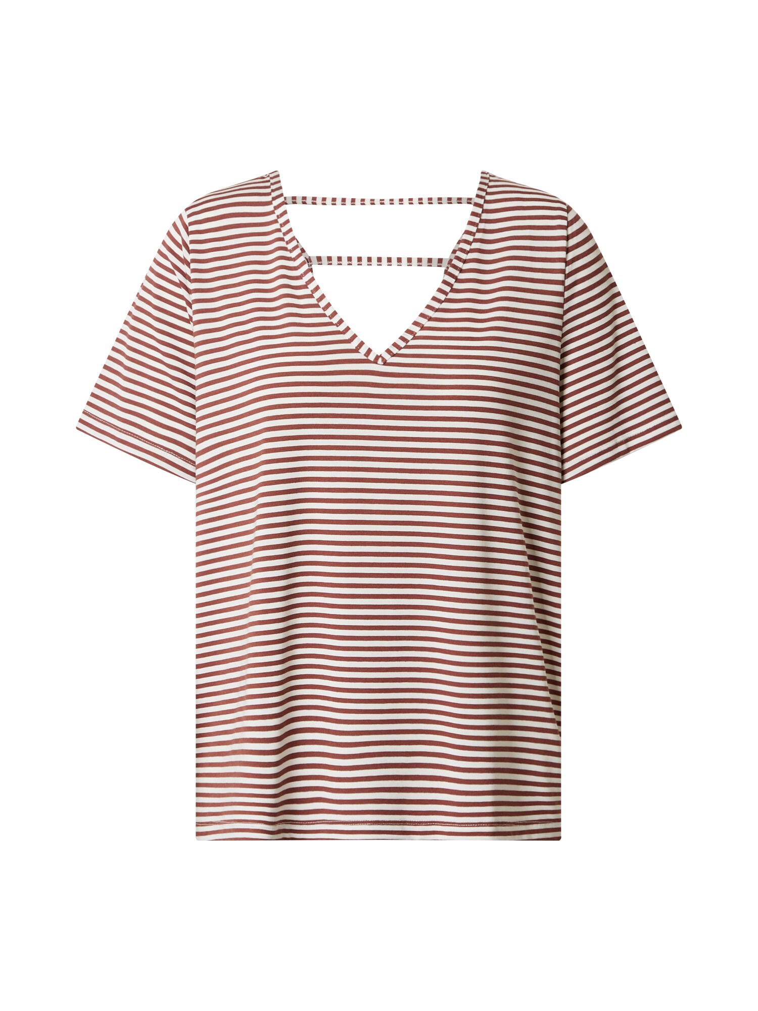 VERO MODA Marškinėliai 'Polly'  rusva / balta