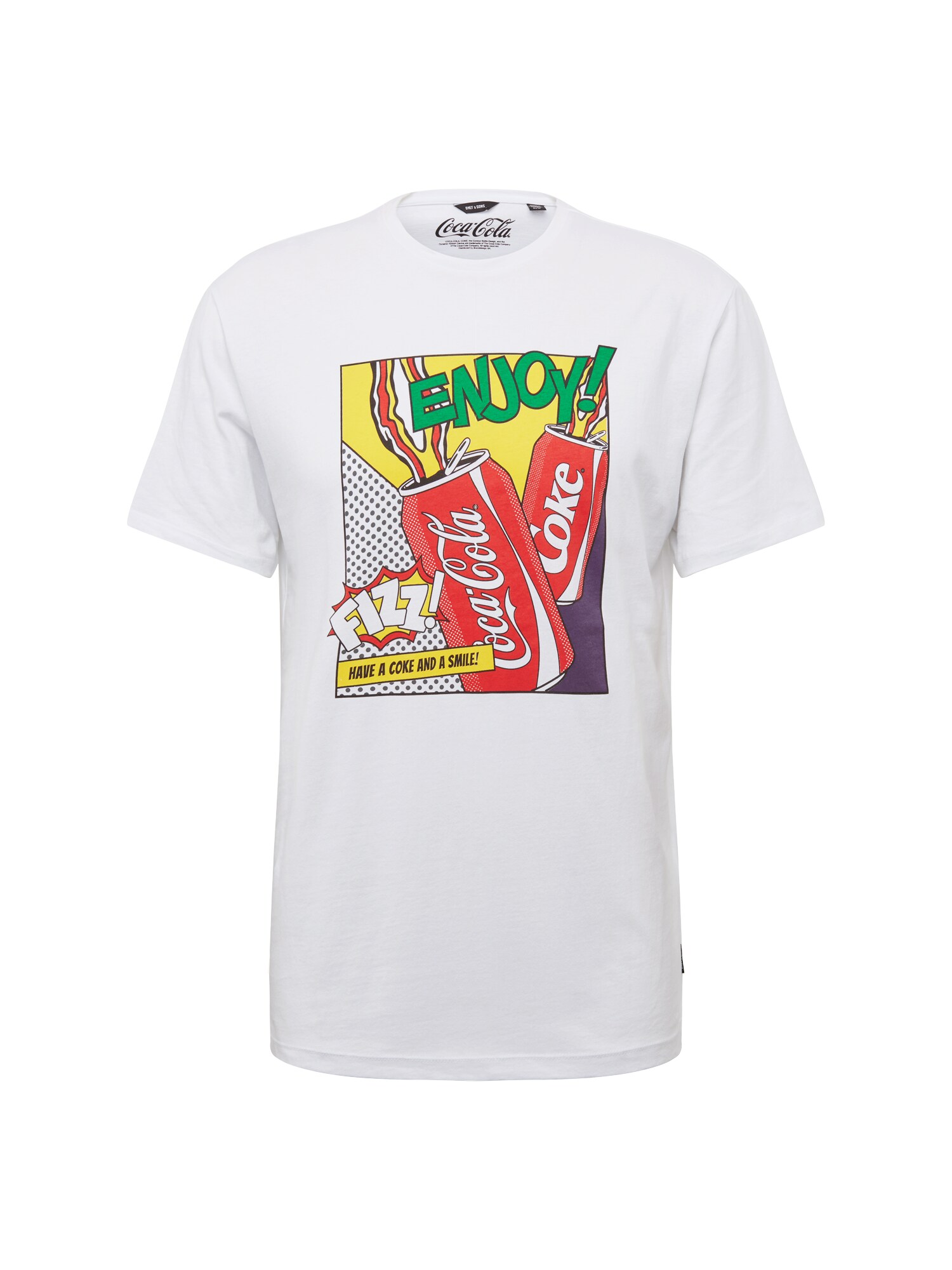 Only Sons Heren Shirt Fresh Cola Gemengde Kleuren Wit only sons kopen in de aanbieding