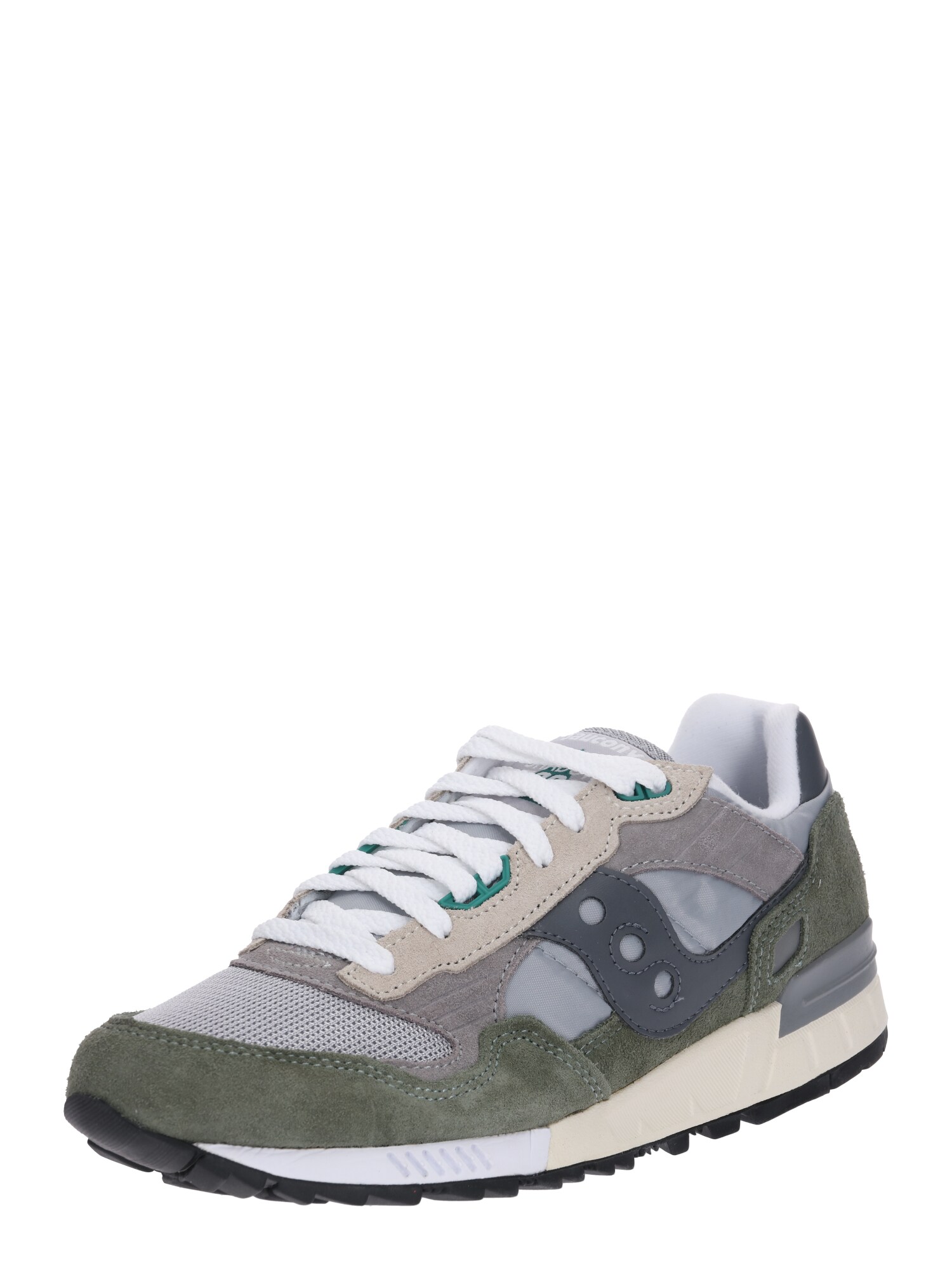 Saucony Heren Sneakers Laag Shadow 5000 Vintage Grijs Donkergrijs Groen saucony kopen in de aanbieding
