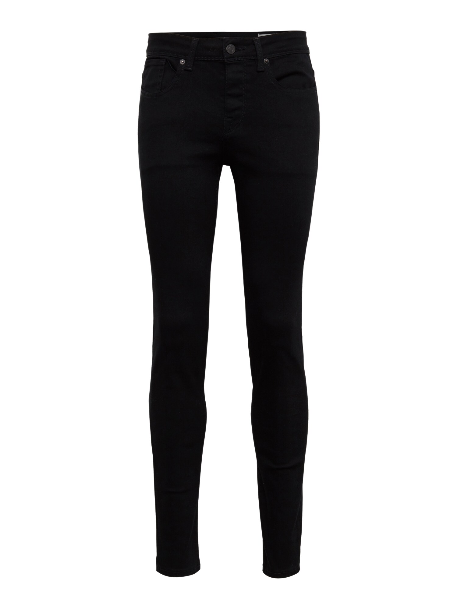 SELECTED HOMME Džinsai 'SHNSKINNY-PETE 1001 BLACK ST JNS W NOOS'  juoda