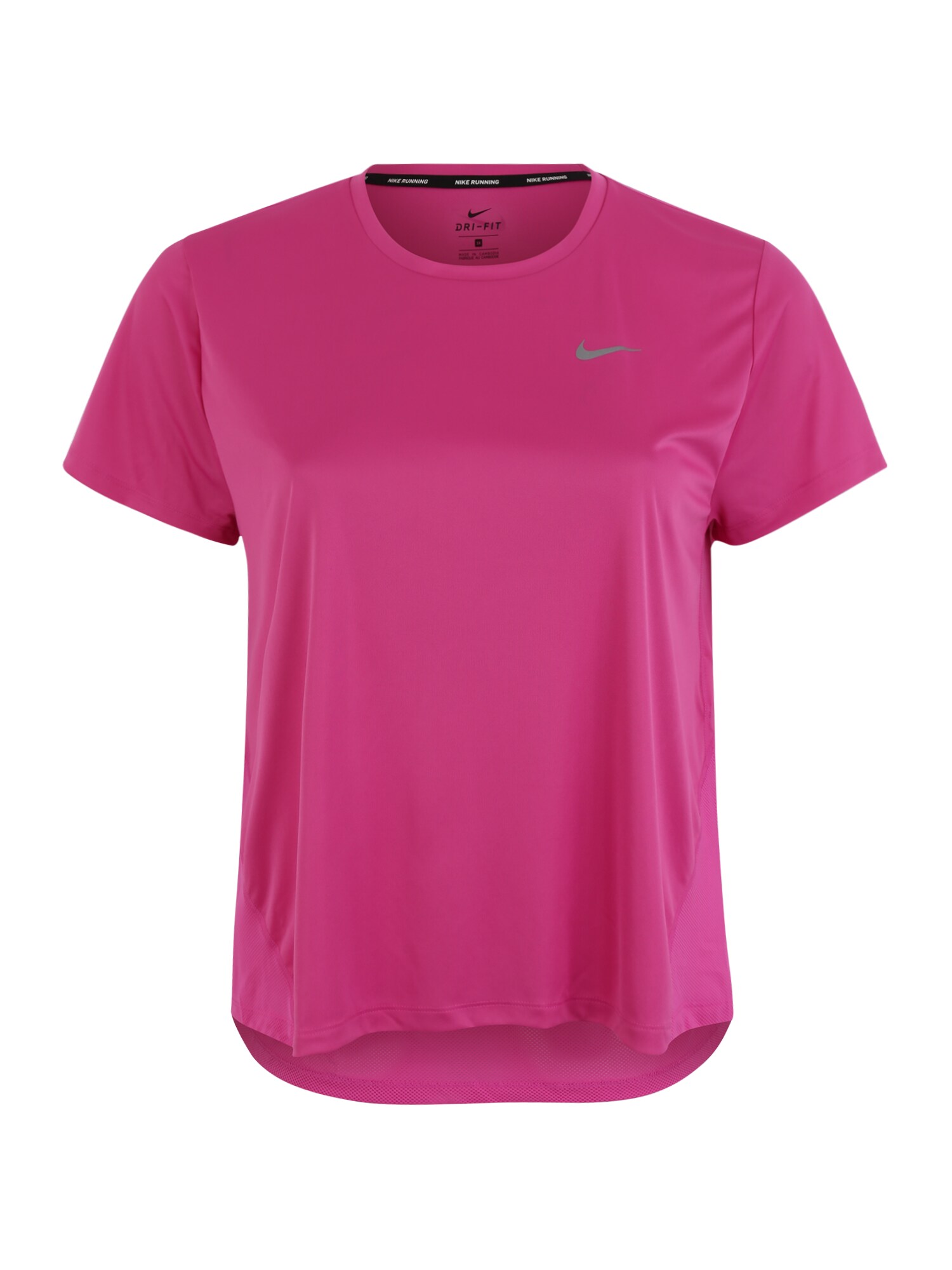 Nike Dames Functioneel Shirt Miler Pink Zilver nike kopen in de aanbieding